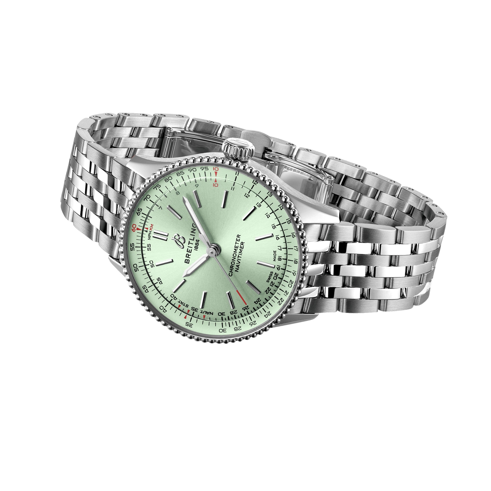 Replica Breitling Navitimer 36mm Ladies details Green A17327361L1A1