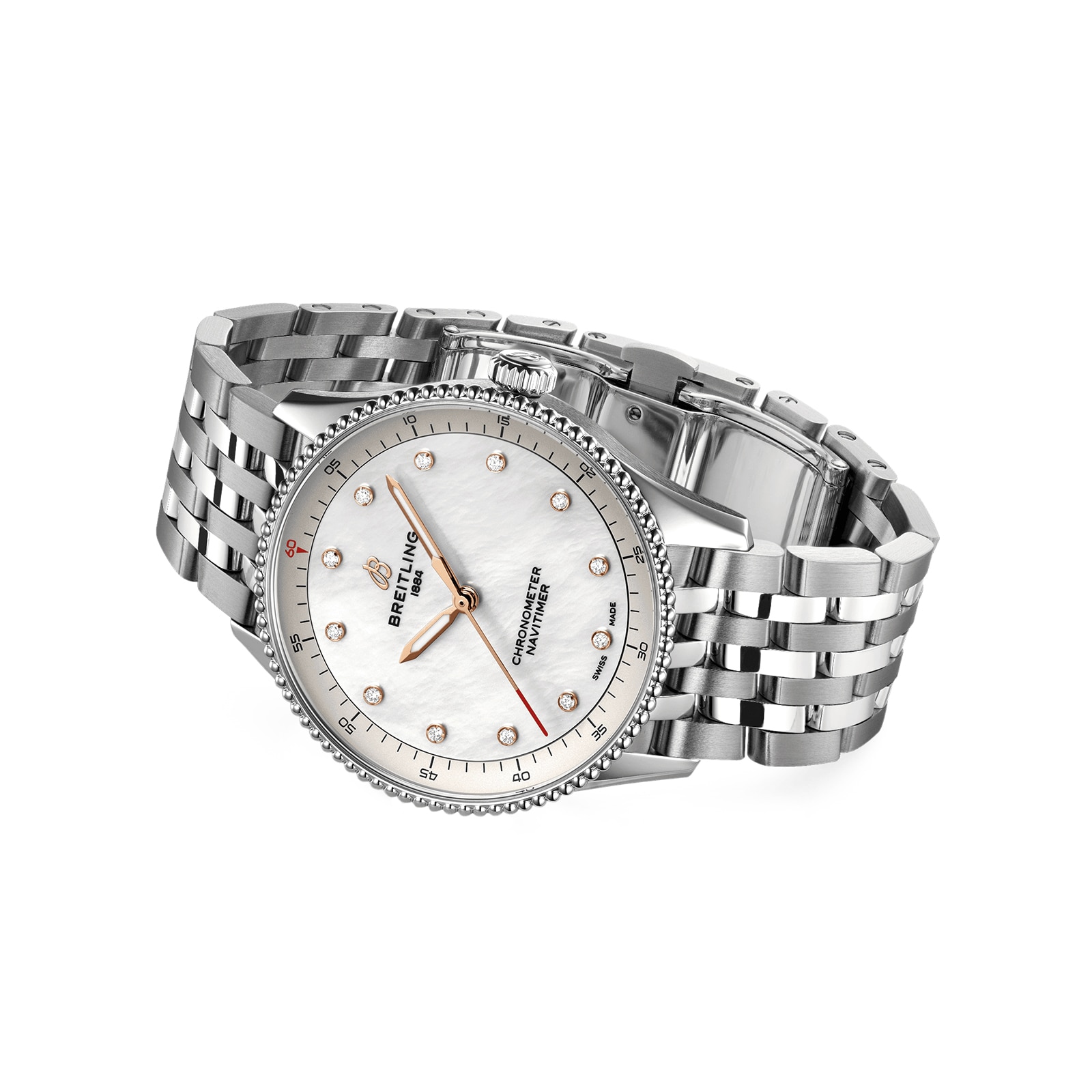 Replica Breitling Navitimer 32mm Ladies details White Mother Of Pearl A77320E61A2A1 3 Replica Breitling Navitimer 32mm Ladies details White Mother Of Pearl A77320E61A2A1