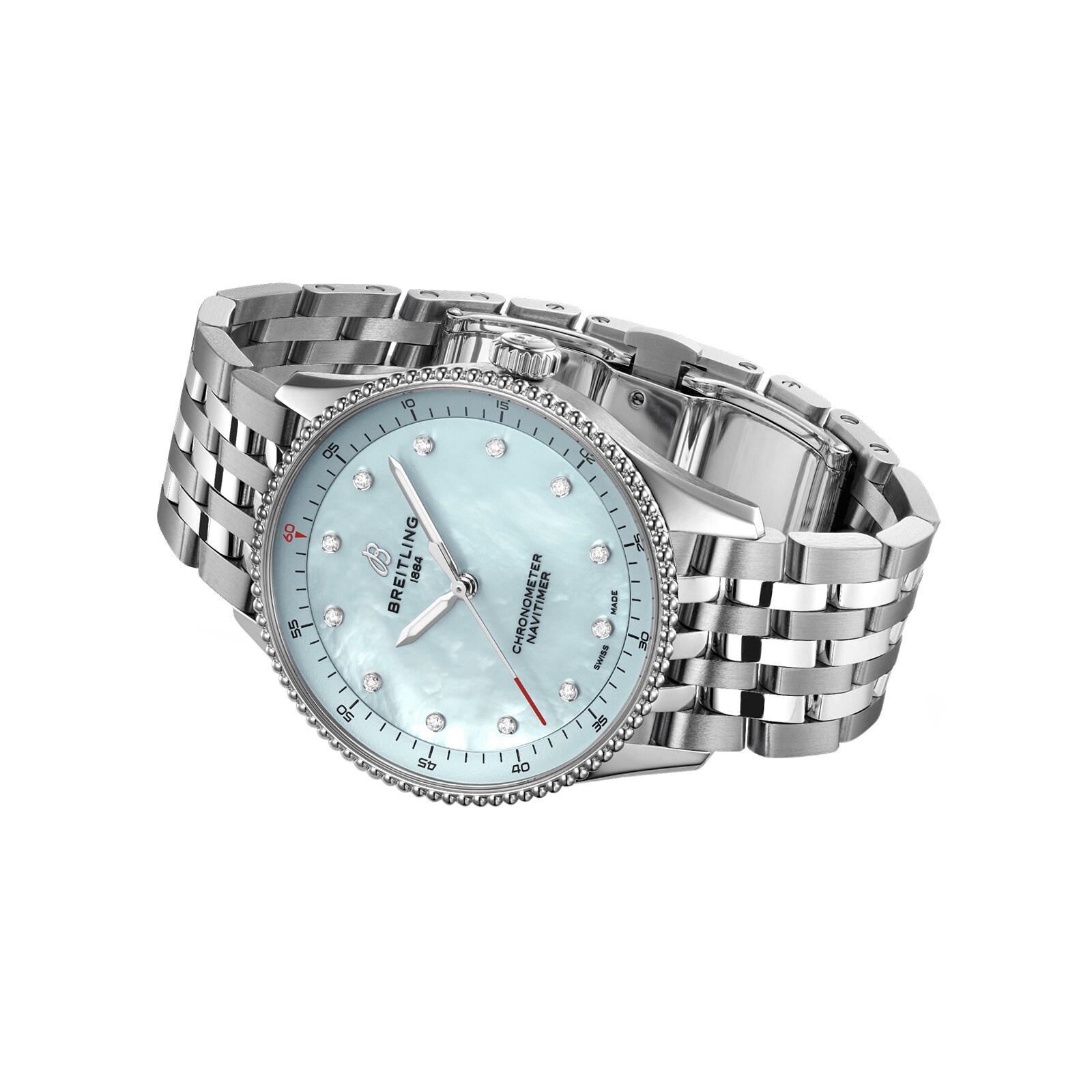 Replica Breitling Navitimer 32mm Ladies details Blue Mother Of Pearl A77320171C1A1 3 Replica Breitling Navitimer 32mm Ladies details Blue Mother Of Pearl A77320171C1A1