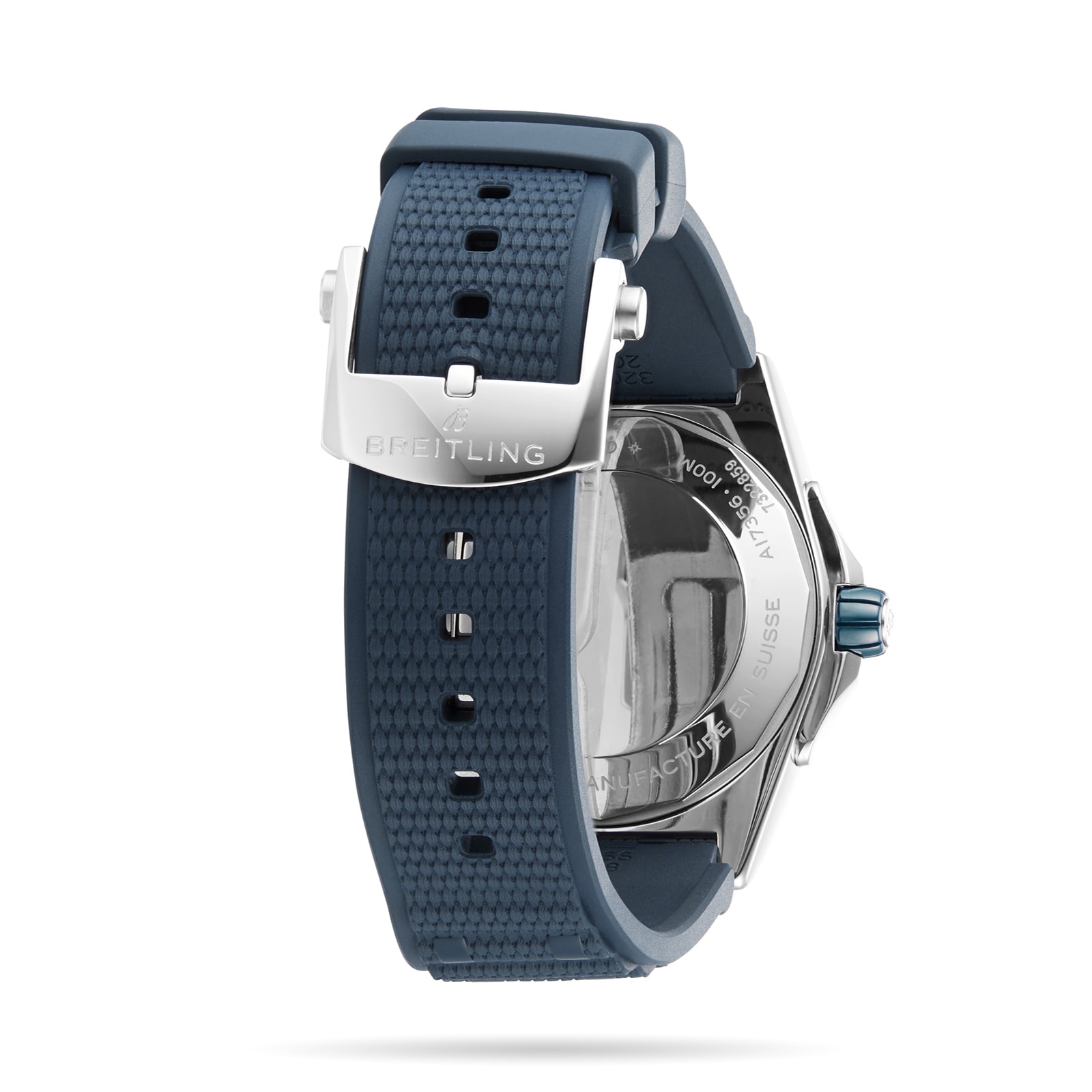 Replica Breitling Super Chronomat Automatic 38 Blue Rubber Strap details A17356531C1S1 3 Replica Breitling Super Chronomat Automatic 38 Blue Rubber Strap details A17356531C1S1