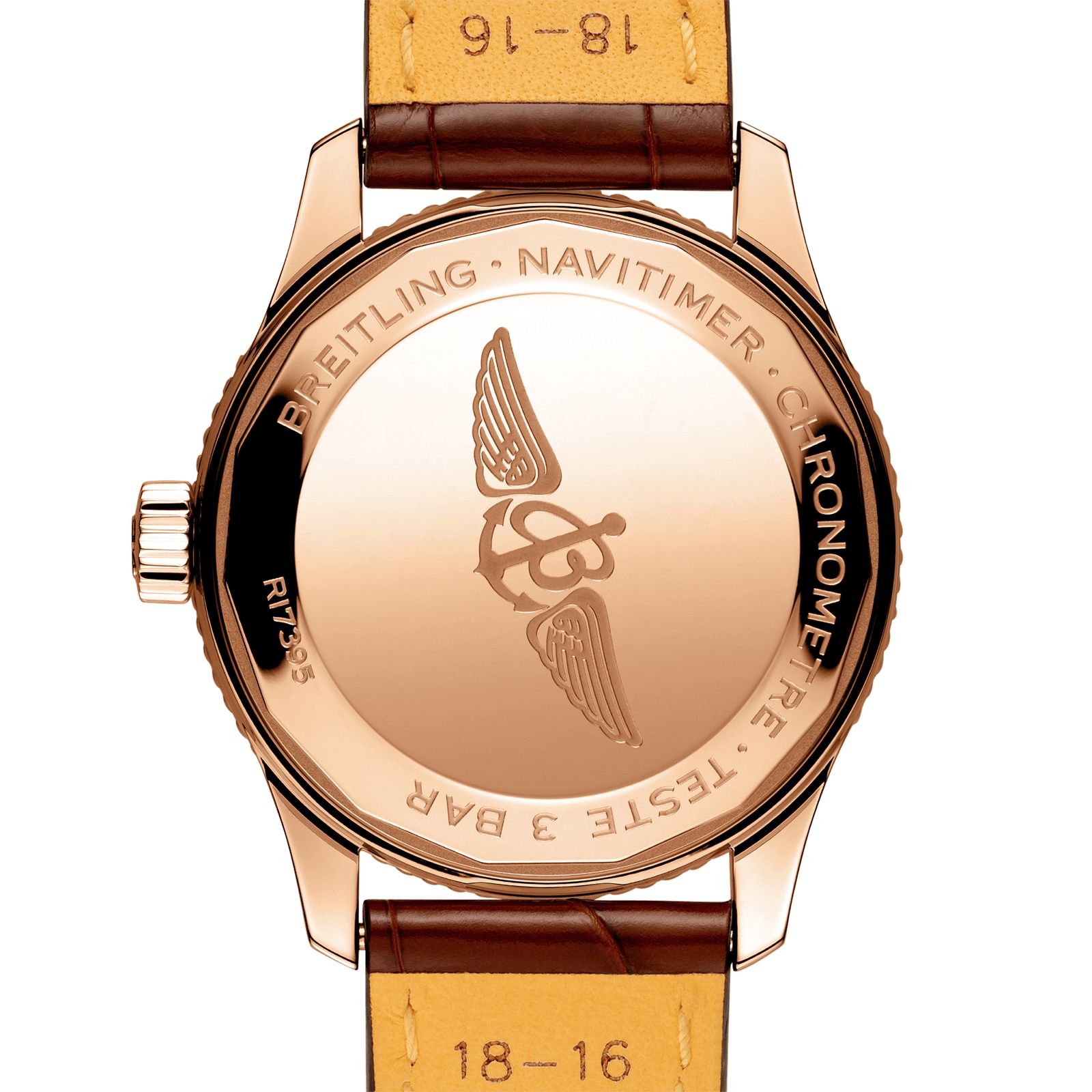 Replica Breitling Navitimer Automatic 35 18k Red Gold - Mother of Pearl details R17395211A1P1