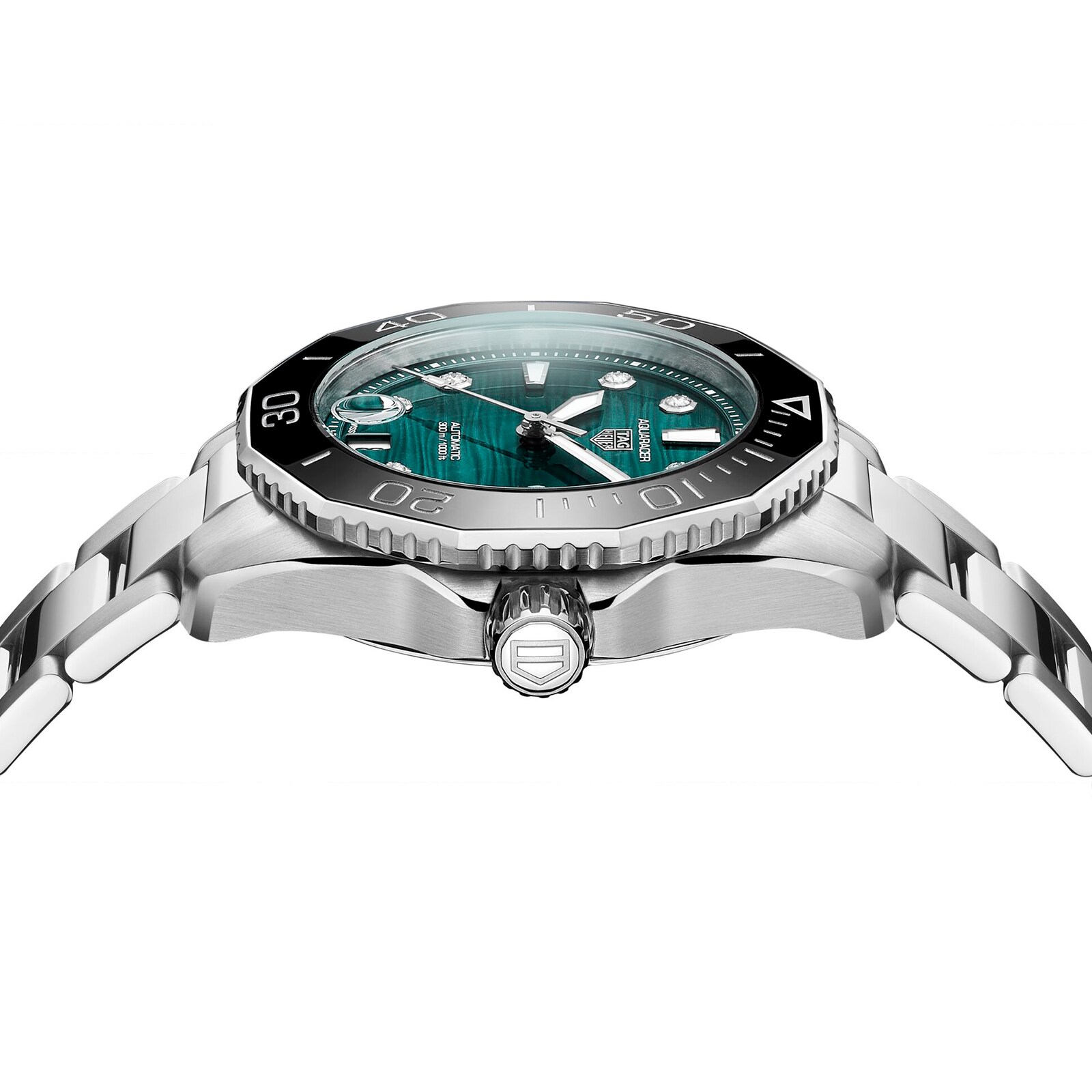 Replica TAG Heuer Aquaracer Professional 300 36mm Ladies details Green WBP231G.BA0618 3 Replica TAG Heuer Aquaracer Professional 300 36mm Ladies details Green WBP231G.BA0618