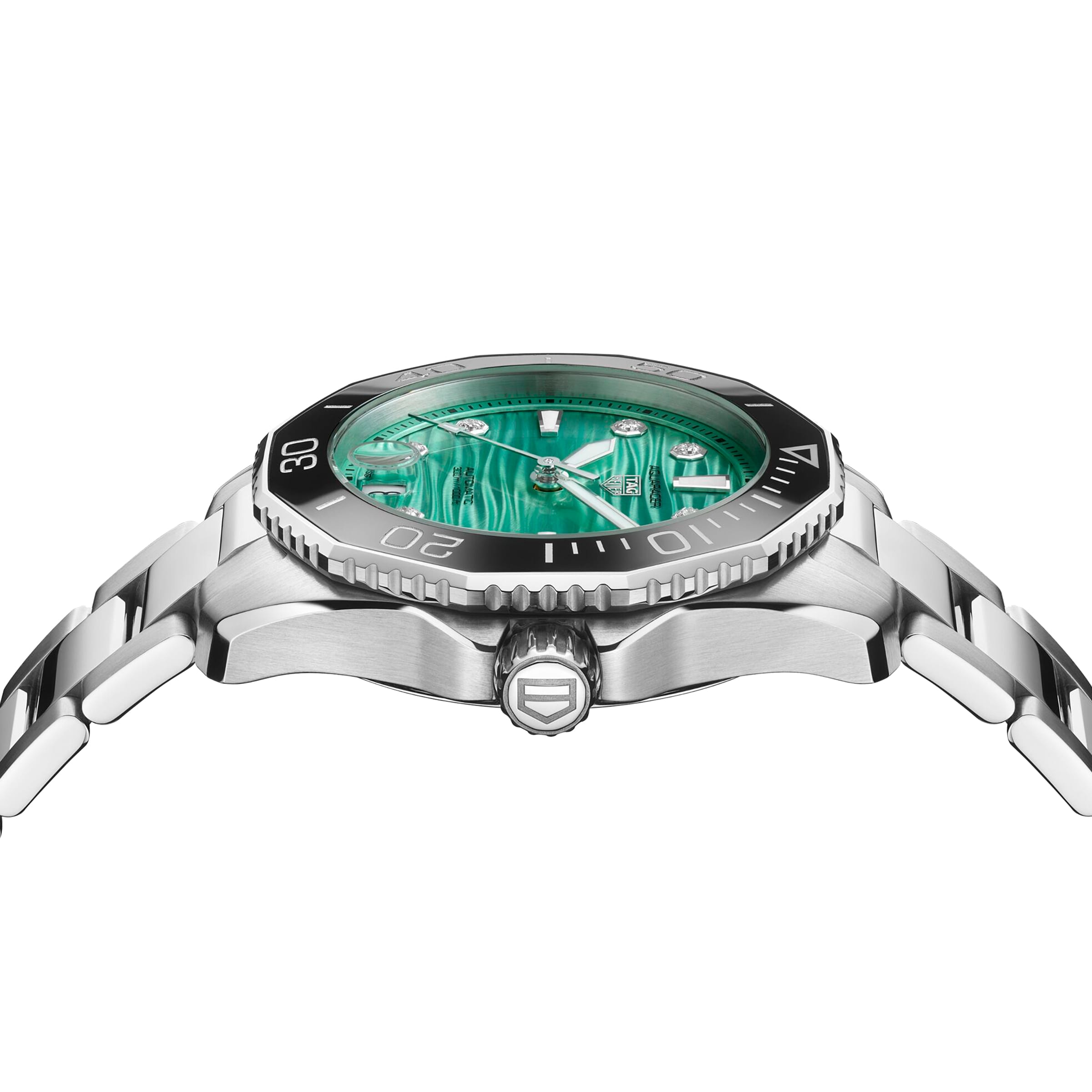 Replica TAG Heuer Aquaracer Professional 300 36mm Ladies details Turquoise WBP231K.BA0618