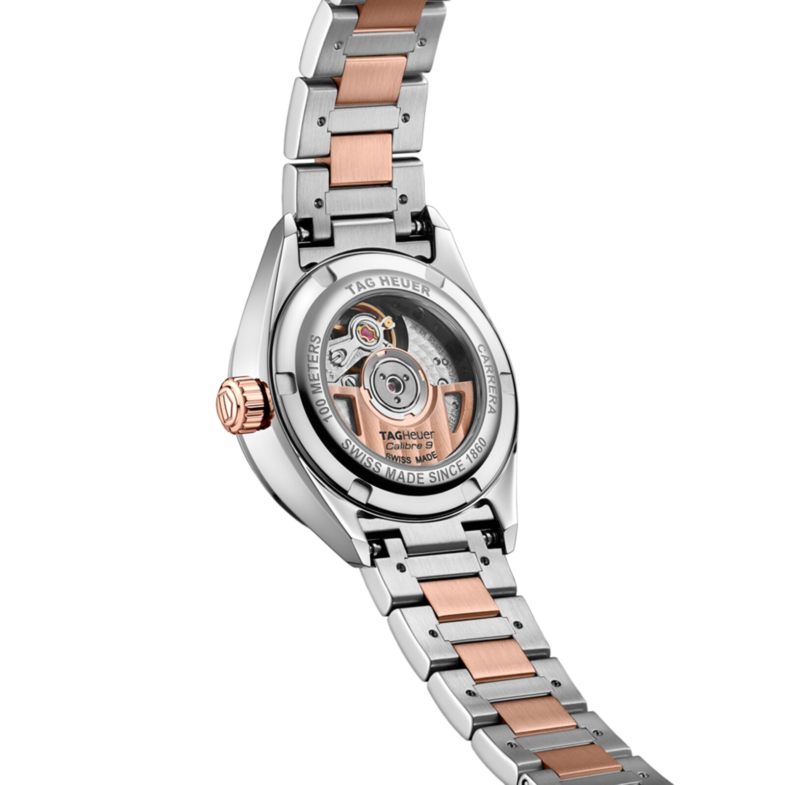Replica TAG Heuer Carrera 29mm Bicolour Ladies details WBN2450.BD0569 3 Replica TAG Heuer Carrera 29mm Bicolour Ladies details WBN2450.BD0569