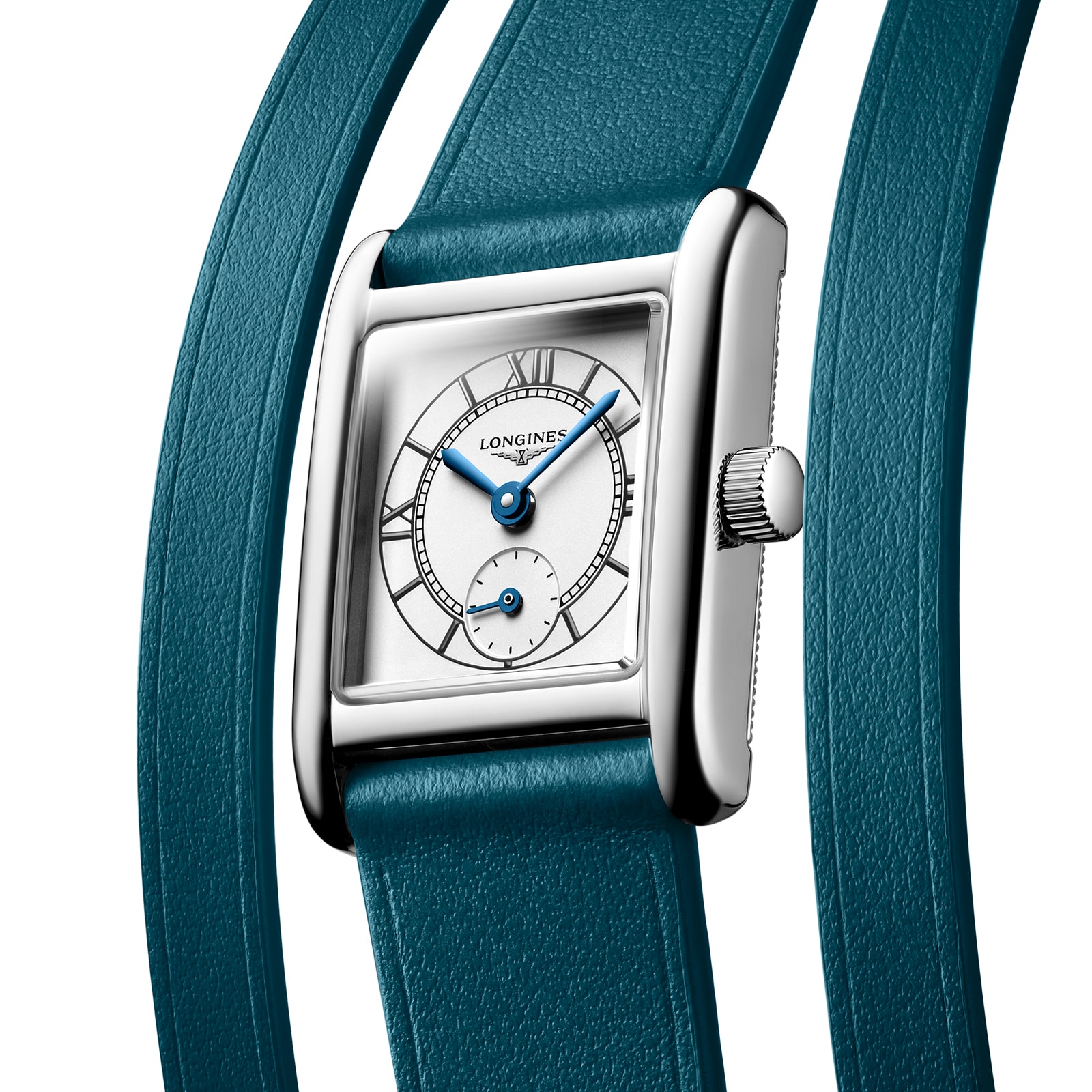 Replica Longines Mini Dolcevita 21.5mm X 29mm Ladies details Green Strap L52004759 3 Replica Longines Mini Dolcevita 21.5mm X 29mm Ladies details Green Strap L52004759