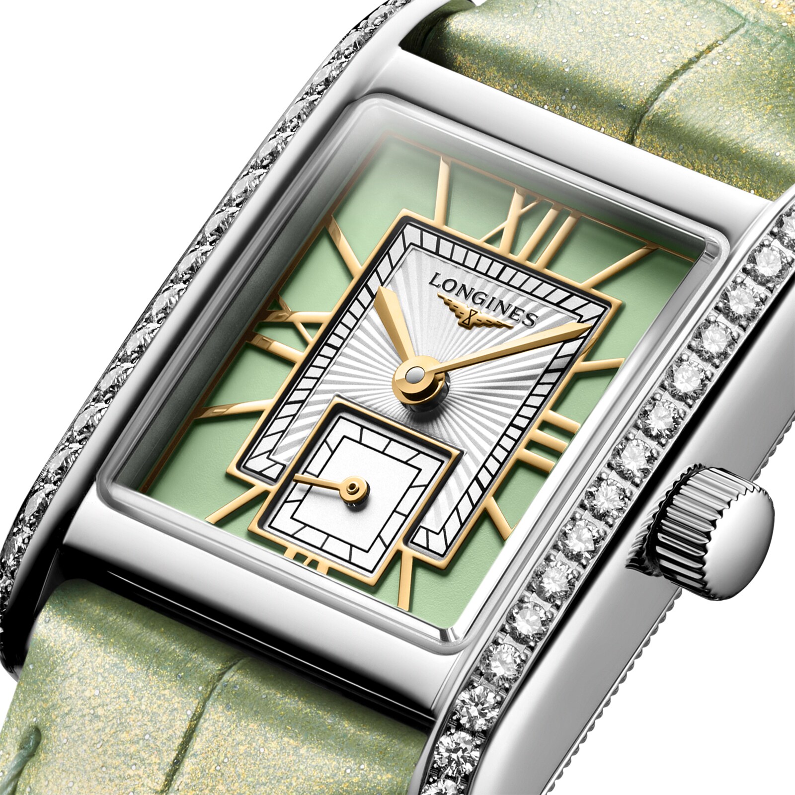 Replica Longines Mini Dolce Vita 21.5mm X 29mm Ladies details Green L52000052 3 Replica Longines Mini Dolce Vita 21.5mm X 29mm Ladies details Green L52000052