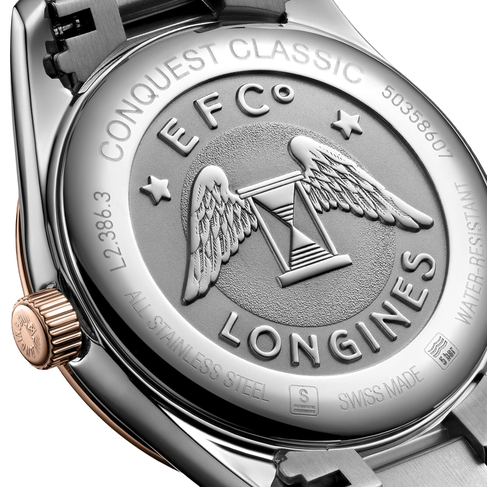 Replica Longines Conquest Classic 34mm Ladies details Blue L23863927