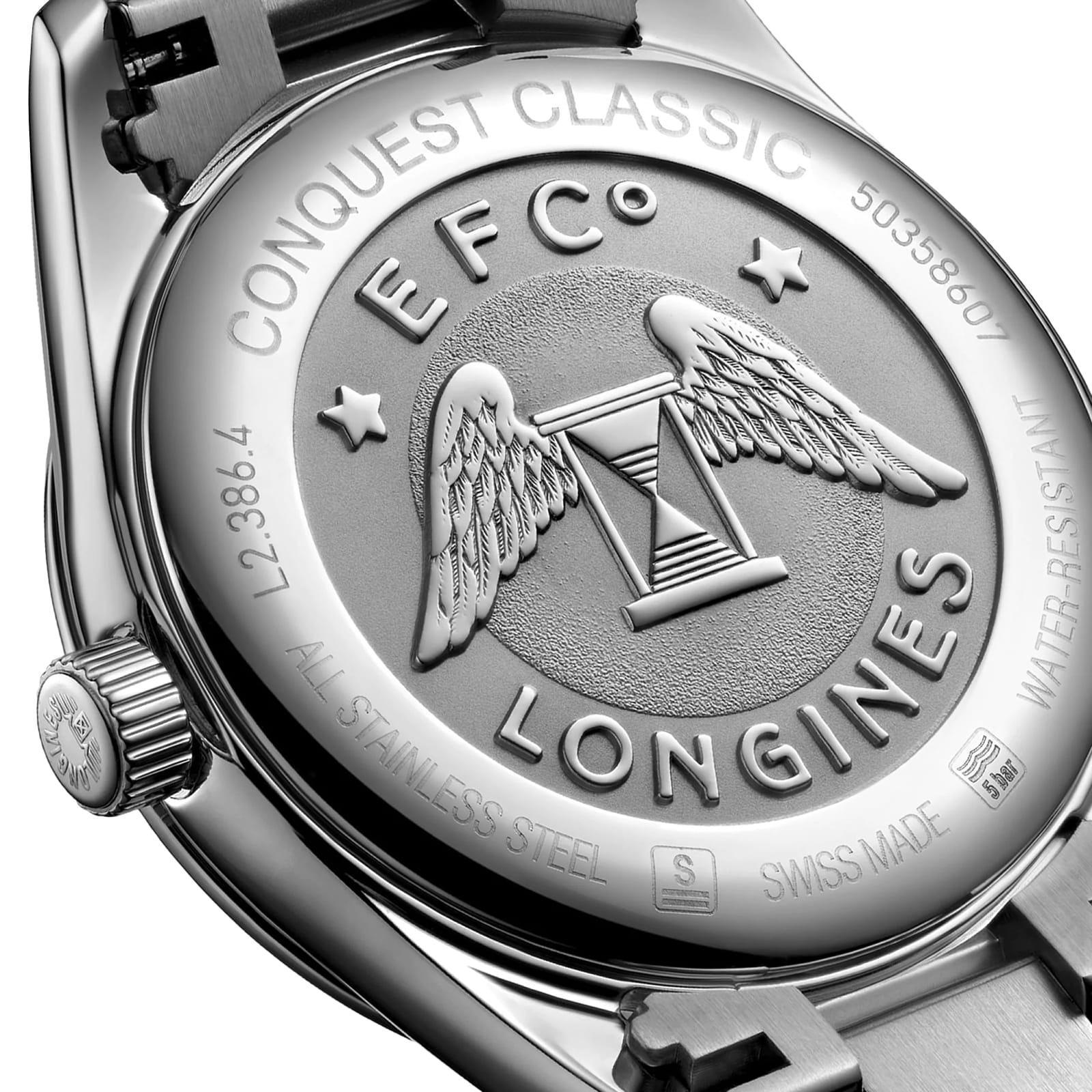 Replica Longines Conquest Classic 34mm Ladies details Blue L23864926