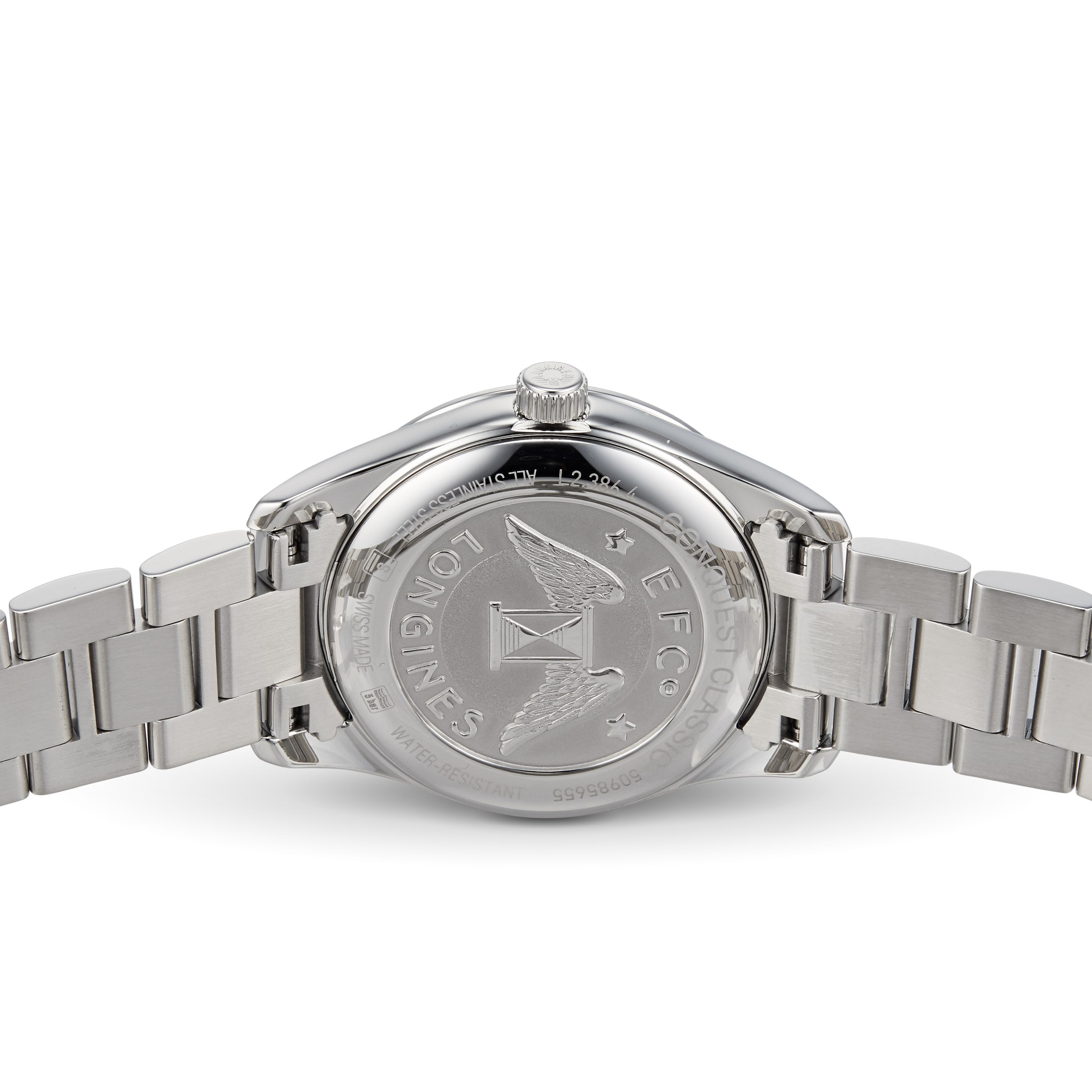 Replica Longines Conquest Classic 34mm Mother Of Pearl Stainless Steel Ladies details L23864876