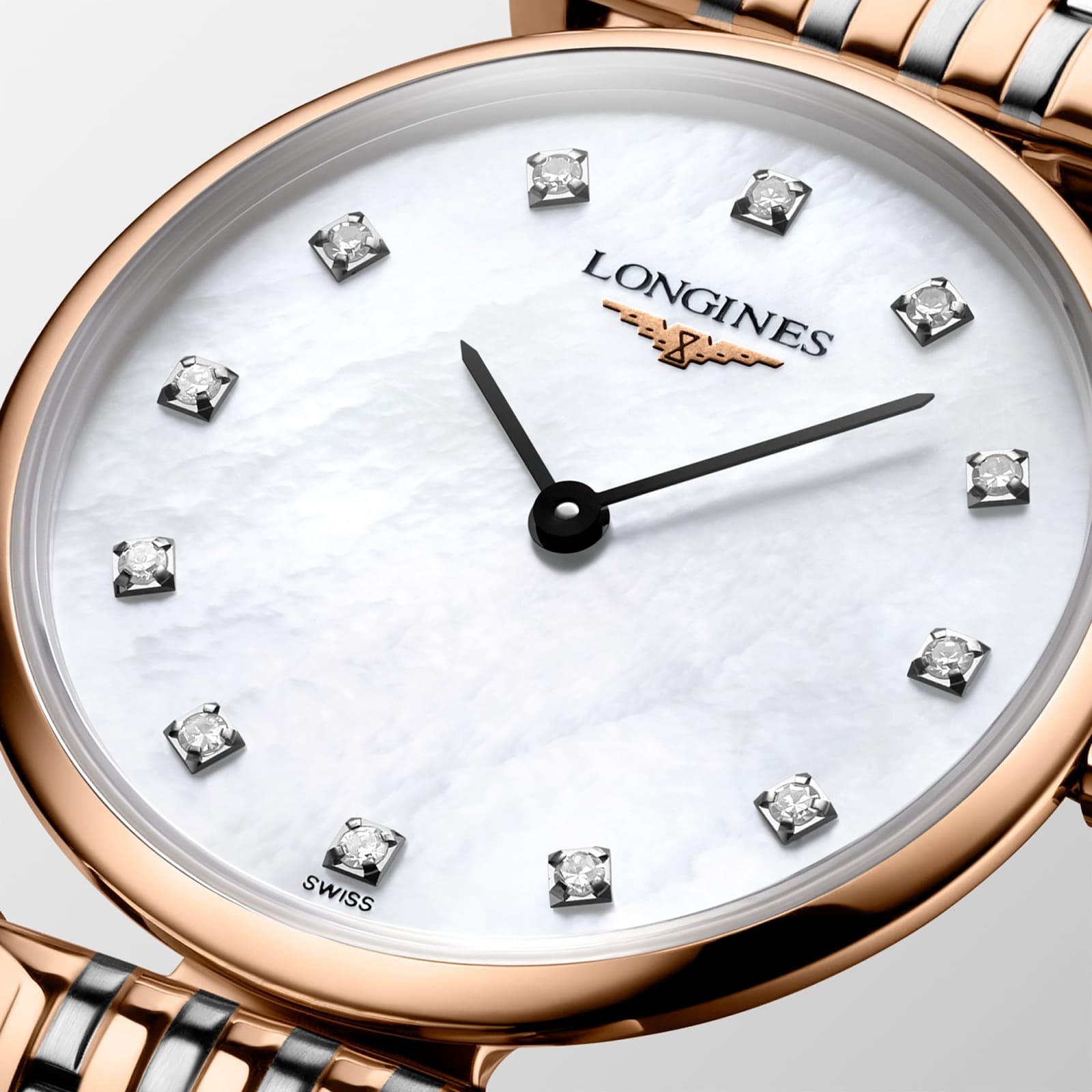 Replica Longines La Grande Classique 24mm MOP Dial Stainless Steel/PVD Ladies details L42091977