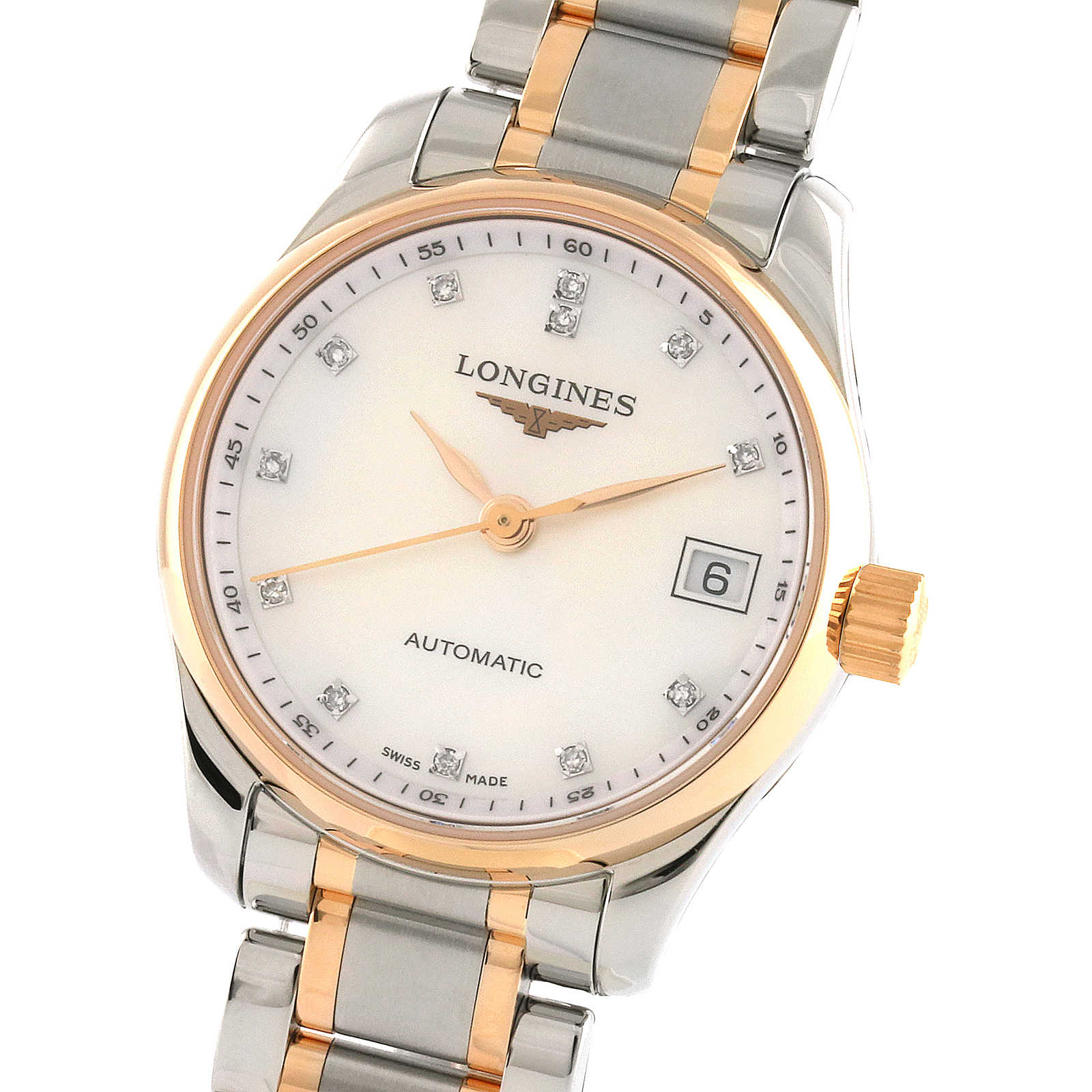 Replica Longines Master Collection 25.5mm Stainless Steel/Gold 18K Automatic Ladies details L21285897