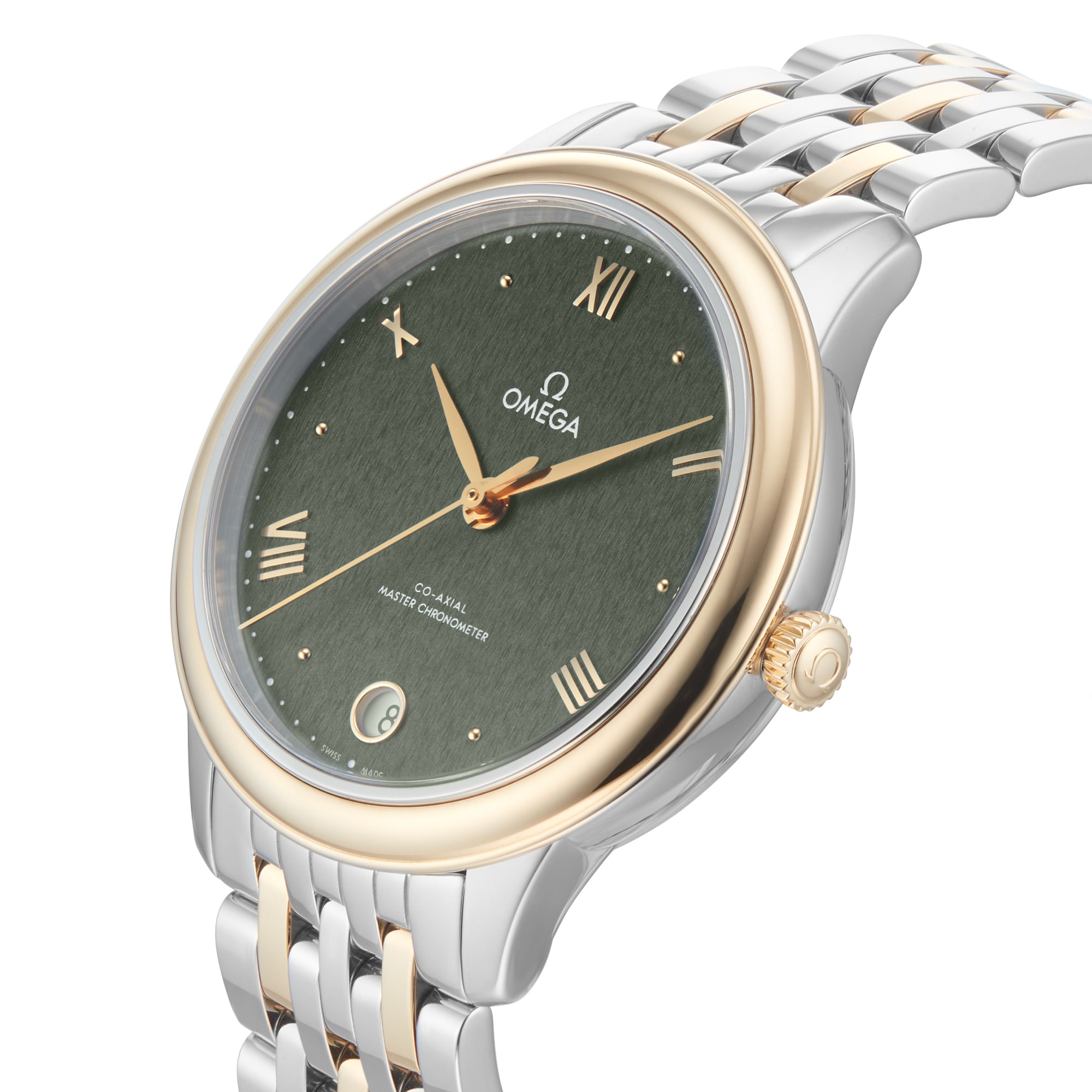 Replica Omega De Ville Prestige Co-Axial Master Chronometer 34mm Ladies details Green O43420342010001