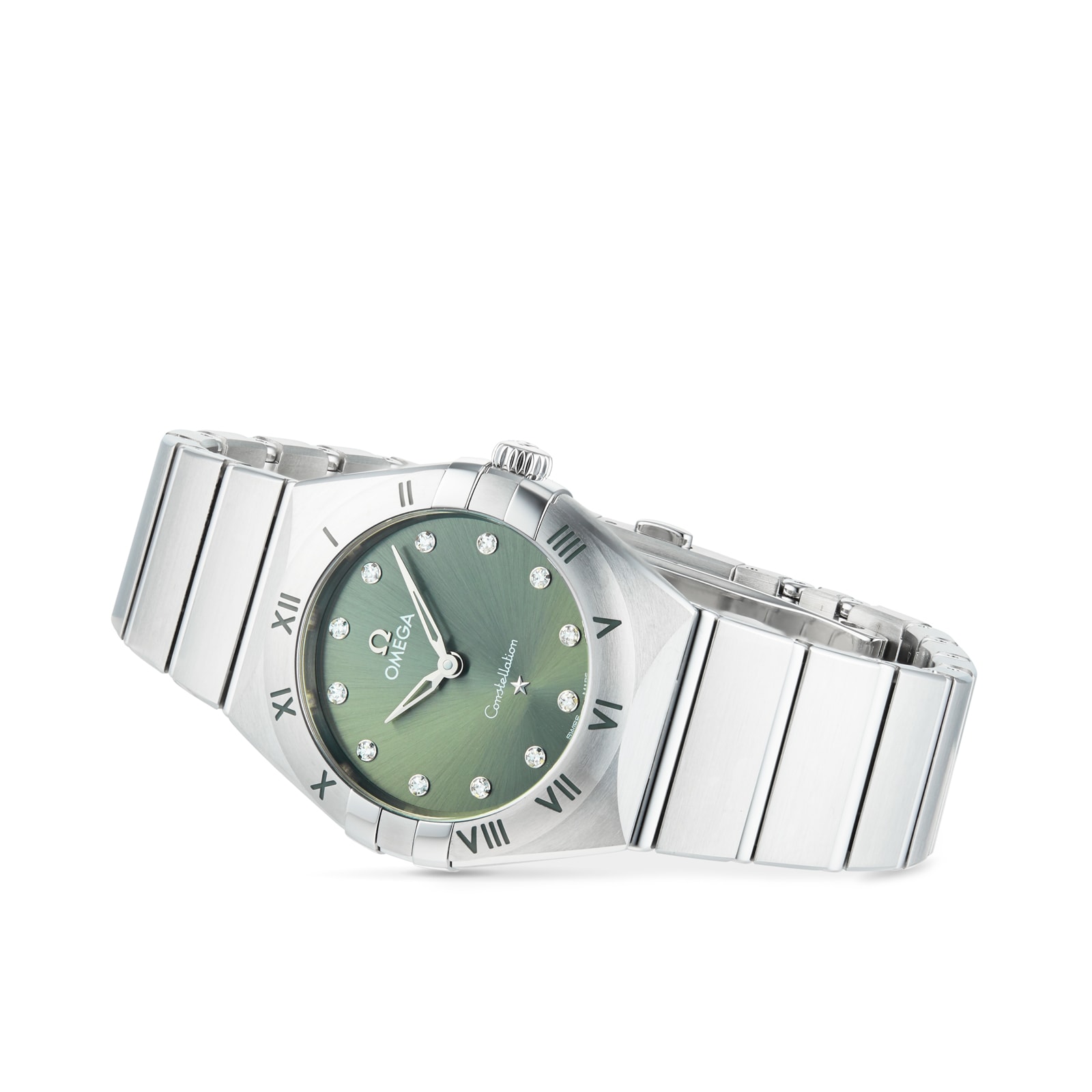 Replica Omega Constellation Co-Axial 28mm Ladies details Green O13110286060001 3 Replica Omega Constellation Co-Axial 28mm Ladies details Green O13110286060001