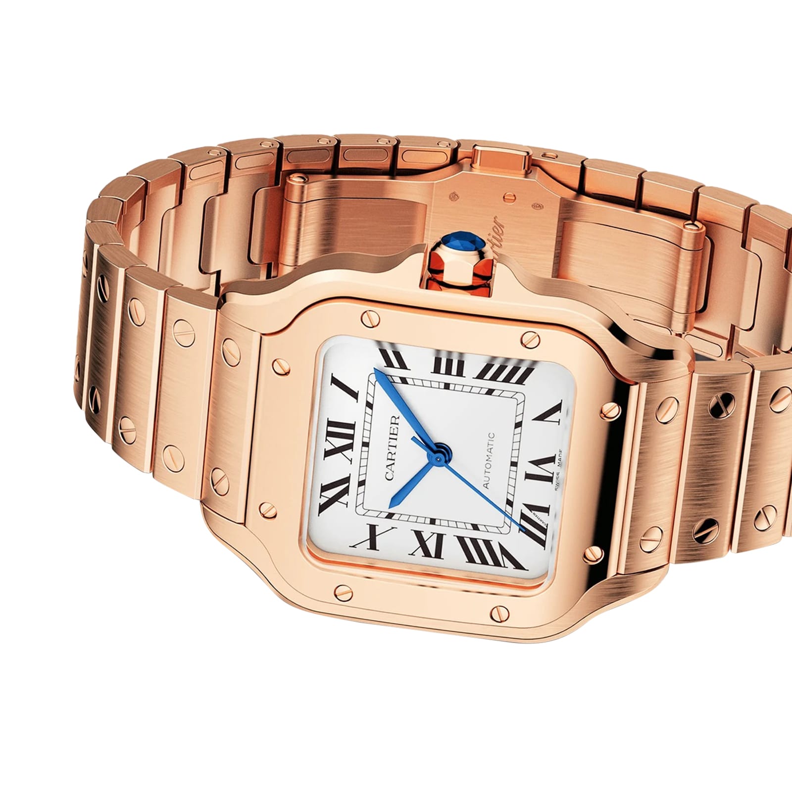 Replica Cartier Santos De Cartier details Medium Model Mechanical Movement With Automatic Winding WGSA0031