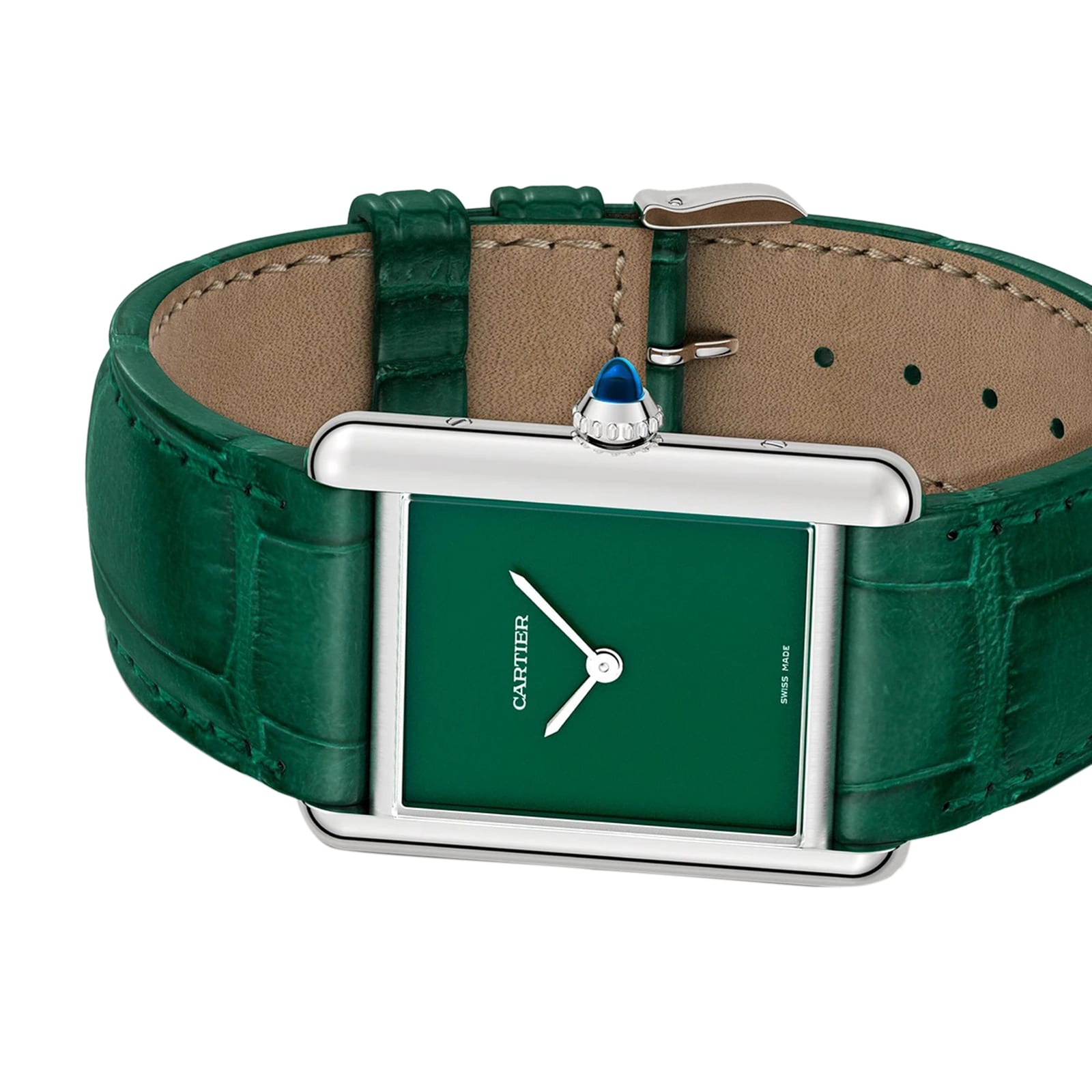 Replica Cartier Tank Must details Large Model Quartz Movement Steel Case WSTA0056 3 Replica Cartier Tank Must details Large Model Quartz Movement Steel Case WSTA0056
