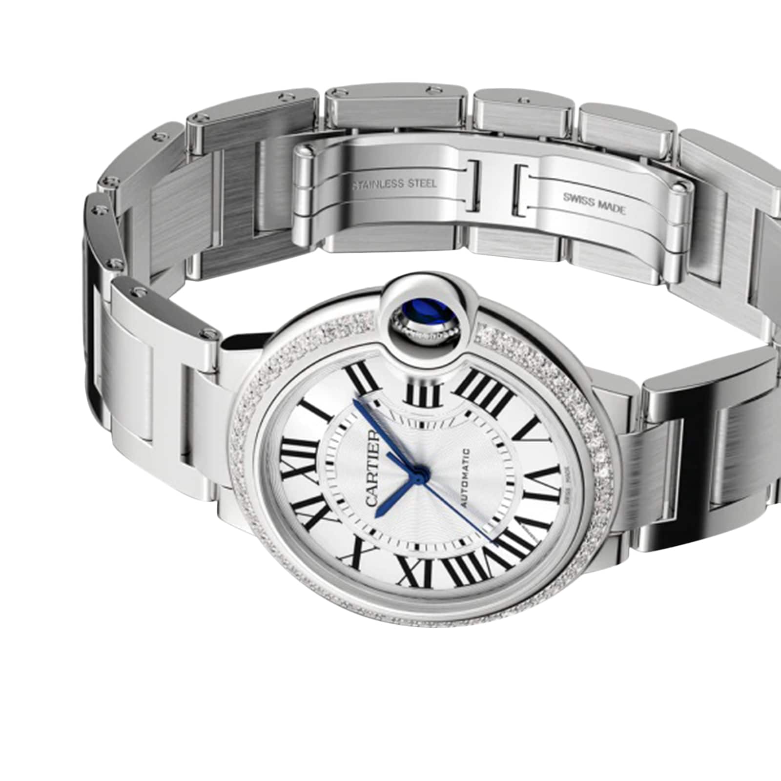 Replica Cartier Ballon Bleu De Cartier details 36mm Mechanical Movement With Automatic Winding Steel W4BB0024 3 Replica Cartier Ballon Bleu De Cartier details 36mm Mechanical Movement With Automatic Winding Steel W4BB0024