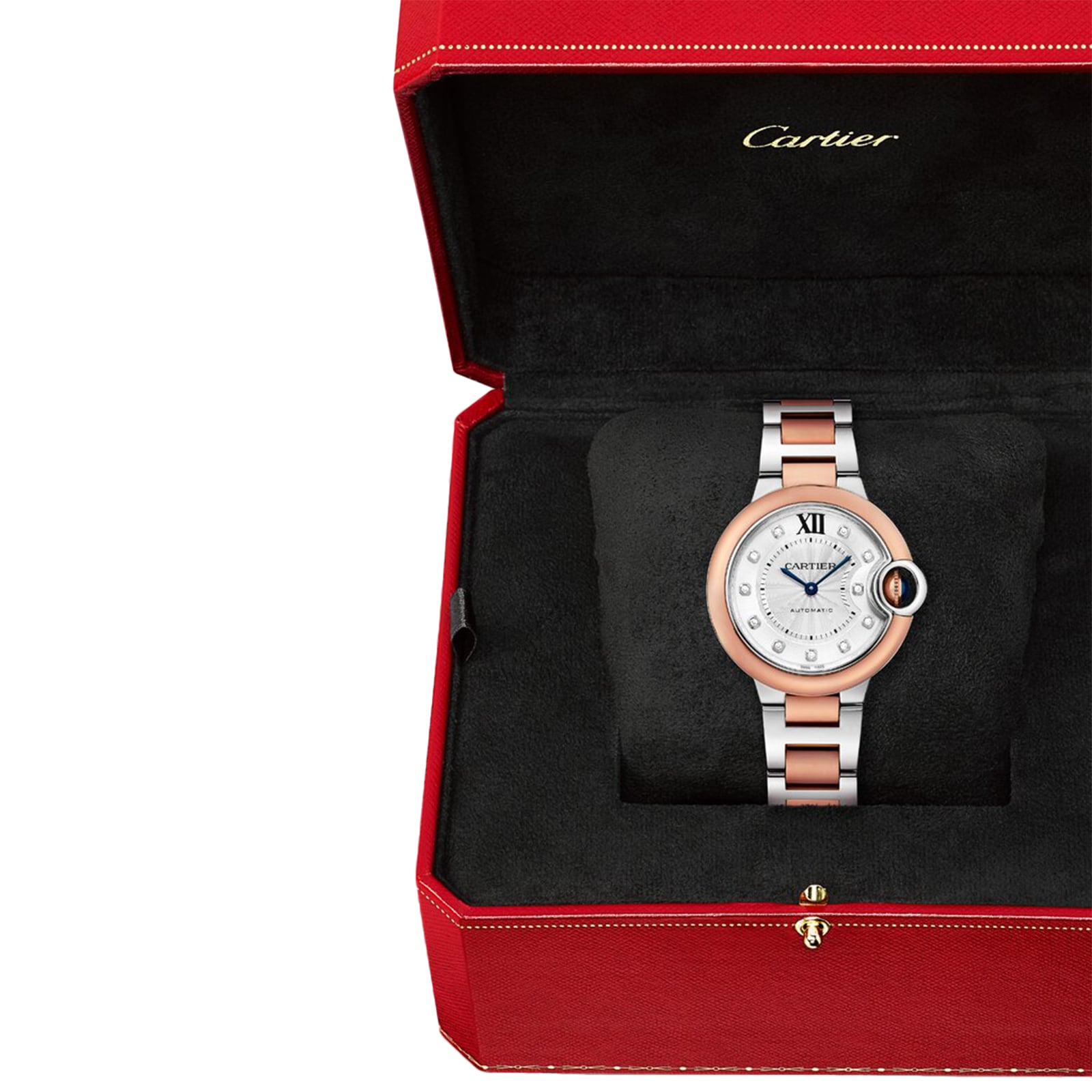 Replica Cartier Ballon Bleu De Cartier details 33mm Mechanical Movement With Automatic Winding Steel Rose Gold W3BB0021 3 Replica Cartier Ballon Bleu De Cartier details 33mm Mechanical Movement With Automatic Winding Steel Rose Gold W3BB0021