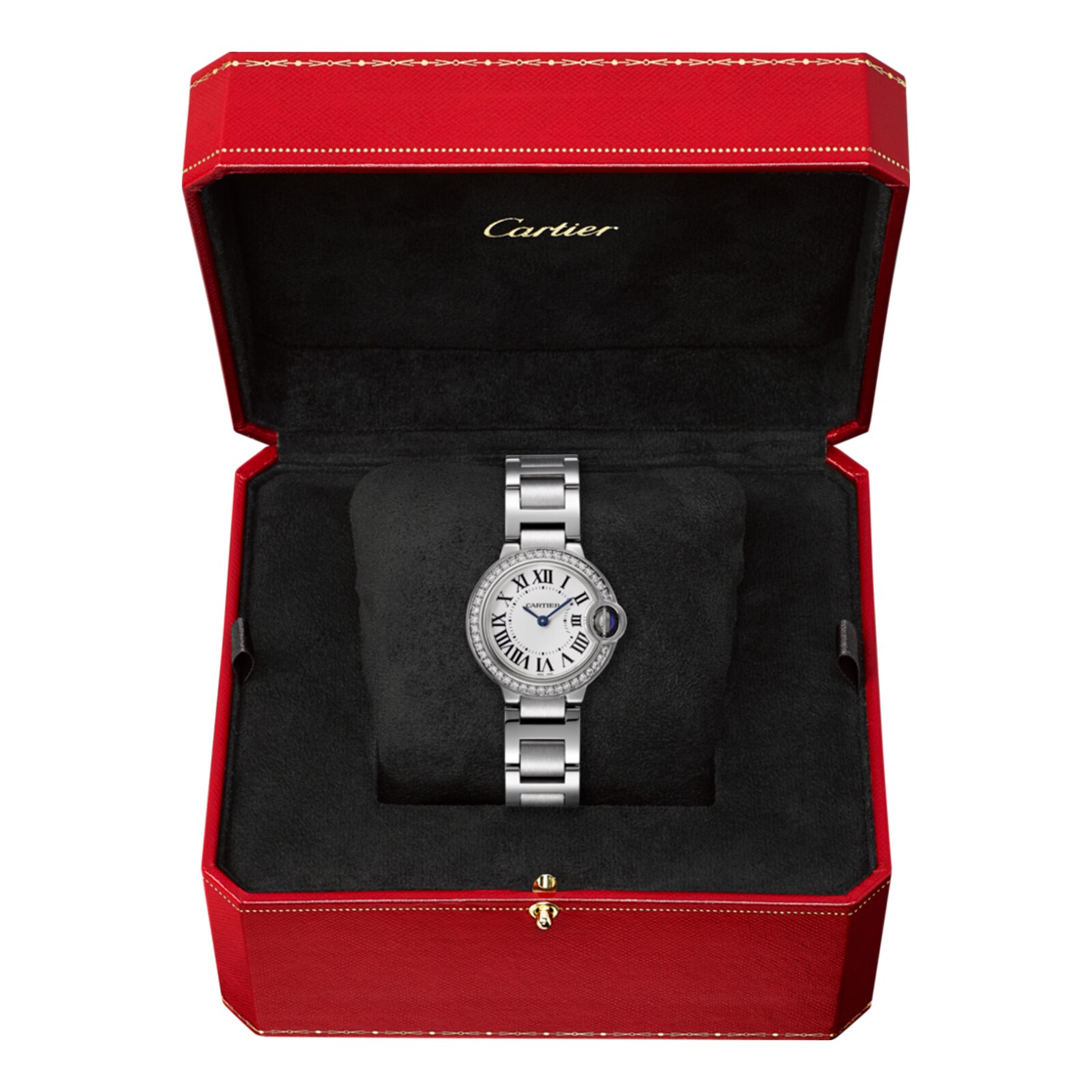 Replica Cartier Ballon Bleu De Cartier details 28mm Quartz Movement Steel Diamonds W4BB0015 3 Replica Cartier Ballon Bleu De Cartier details 28mm Quartz Movement Steel Diamonds W4BB0015