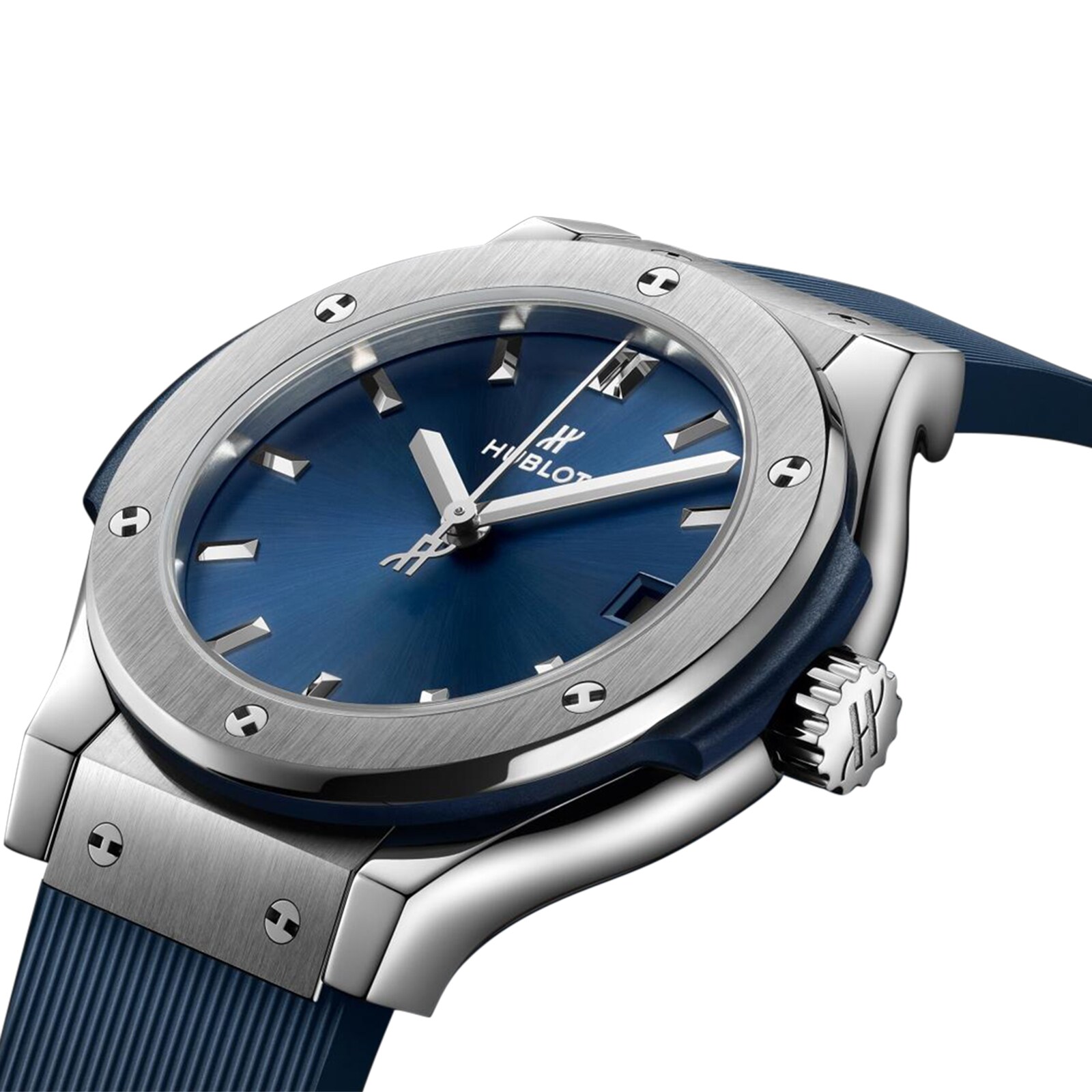 Replica Hublot Classic Fusion Titanium Blue 33mm 581.NX.7170.RX.1104 3 Replica Hublot Classic Fusion Titanium Blue 33mm 581.NX.7170.RX.1104