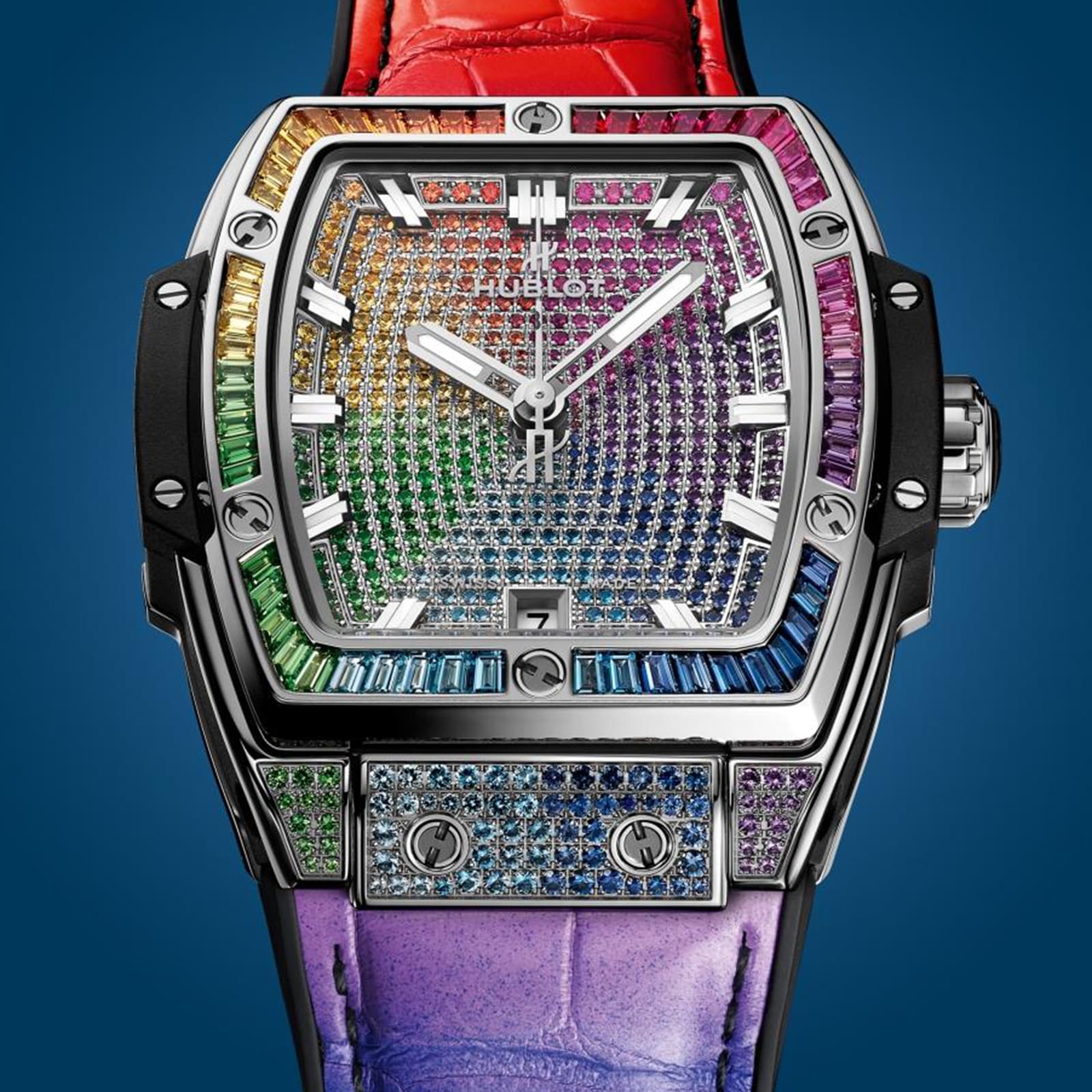 Replica Hublot Spirit of Big Bang Titanium Rainbow 39mm 665.NX.9910.LR.0999 3 Replica Hublot Spirit of Big Bang Titanium Rainbow 39mm 665.NX.9910.LR.0999