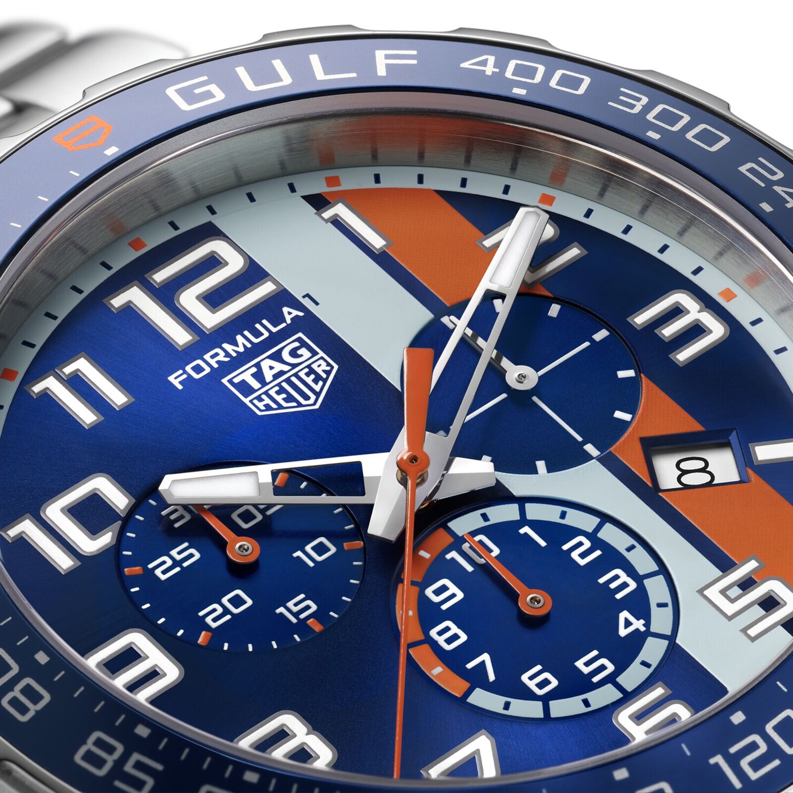 Replica TAG Heuer Formula 1 Chronograph X Gulf 43mm Mens details CAZ101AT.BA0842 3 Replica TAG Heuer Formula 1 Chronograph X Gulf 43mm Mens details CAZ101AT.BA0842