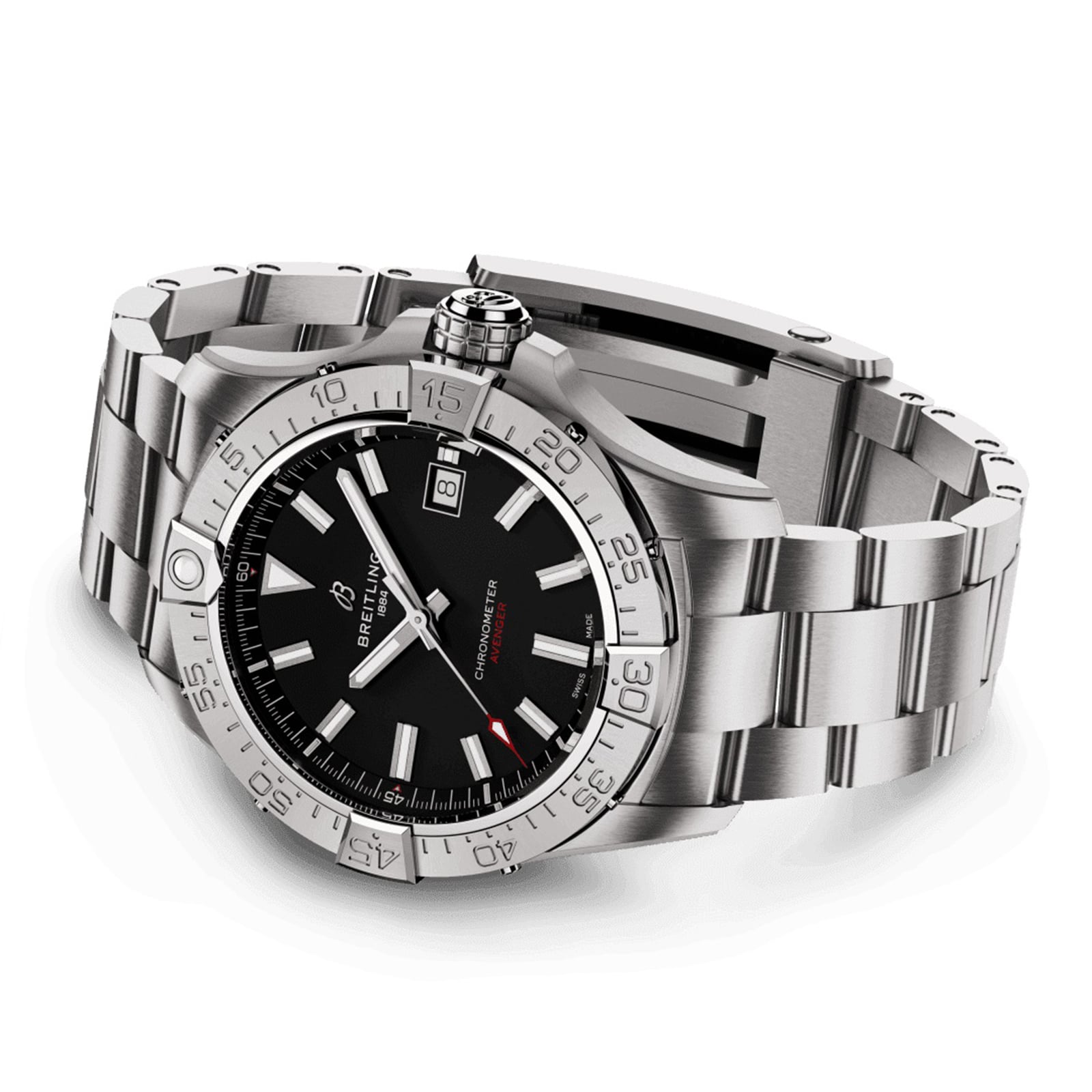 Replica Breitling Avenger Automatic 42mm Mens details Black Stainless Steel A17328101B1A1 3 Replica Breitling Avenger Automatic 42mm Mens details Black Stainless Steel A17328101B1A1