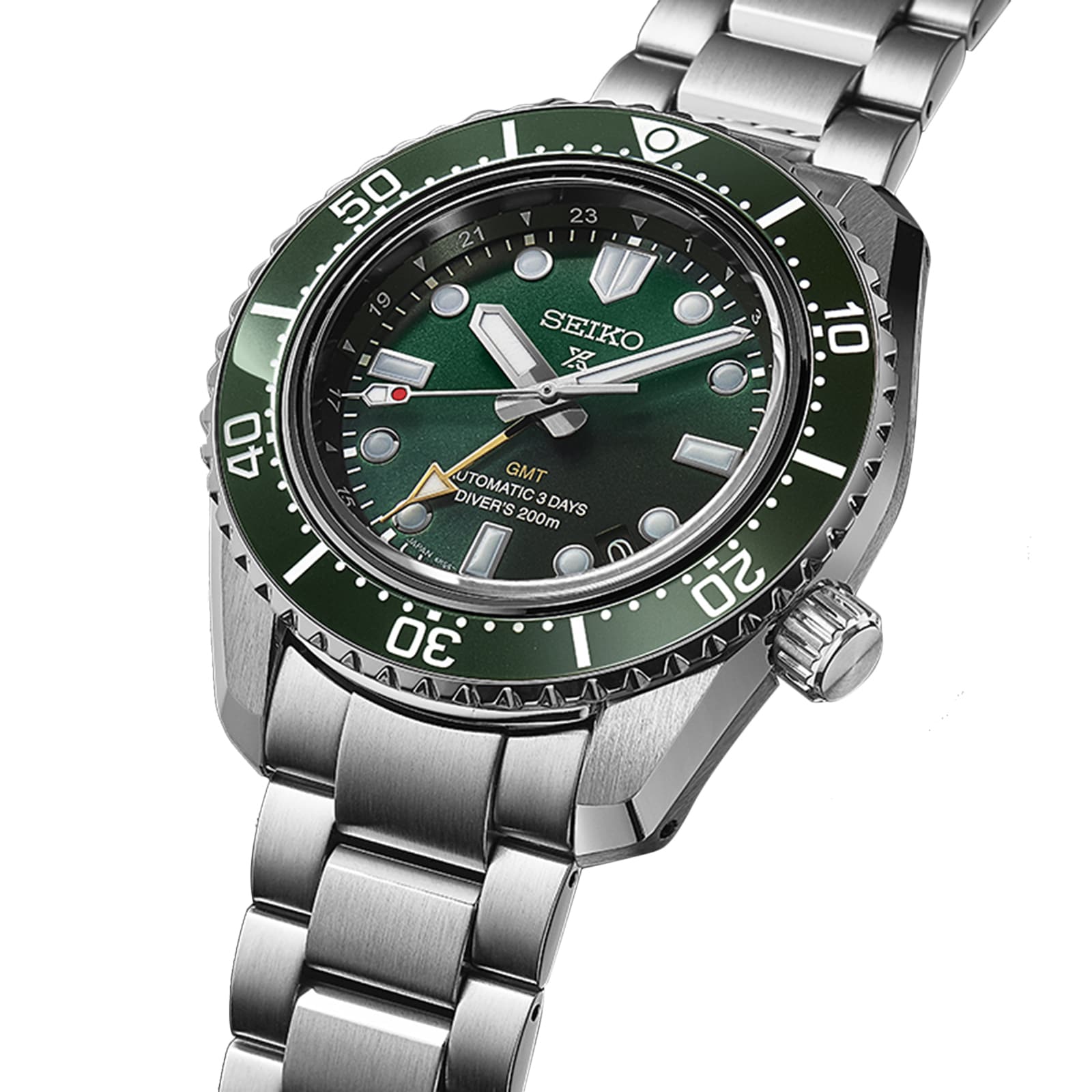 Replica Seiko Prospex Divers GMT 'Marine Green' 42mm Mens details - 1968 Modern Re-interpretation SPB381J1 3 Replica Seiko Prospex Divers GMT 'Marine Green' 42mm Mens details - 1968 Modern Re-interpretation SPB381J1
