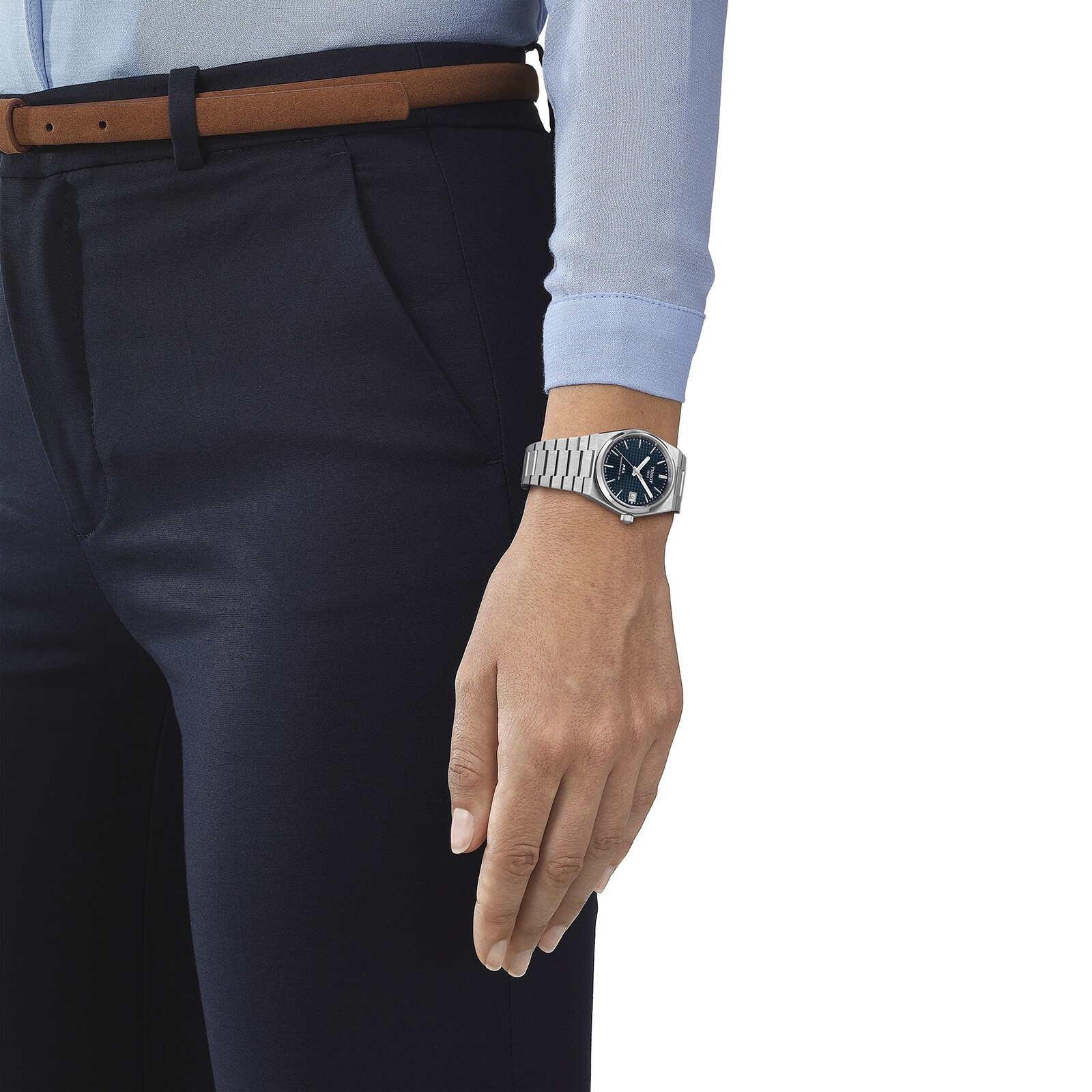 Replica Tissot PRX Powermatic 80 35mm Unisex details Blue T1372071104100 3 Replica Tissot PRX Powermatic 80 35mm Unisex details Blue T1372071104100