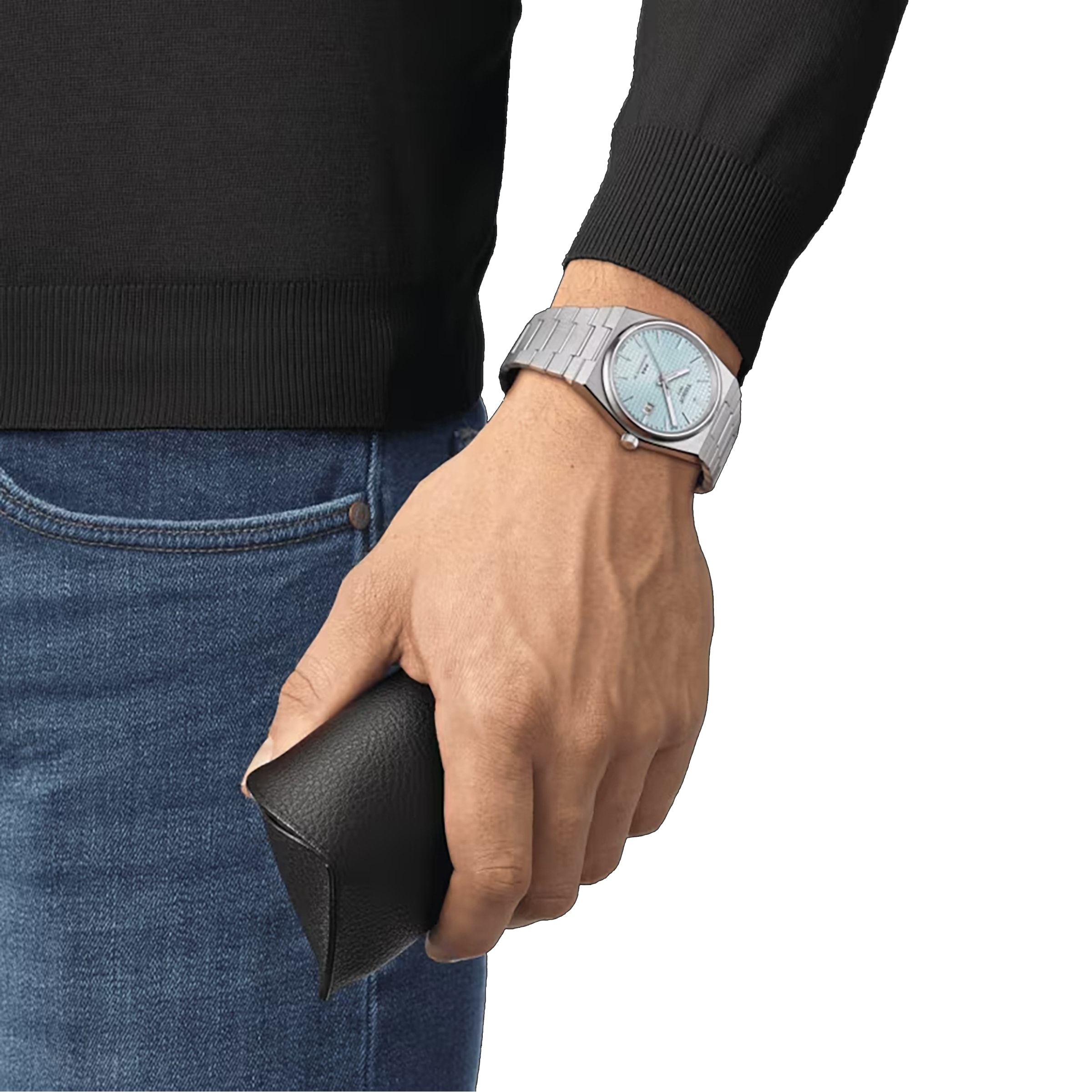 Replica Tissot T-Classic PRX Powermatic 80 40mm Mens details Light Blue T1374071135100 3 Replica Tissot T-Classic PRX Powermatic 80 40mm Mens details Light Blue T1374071135100