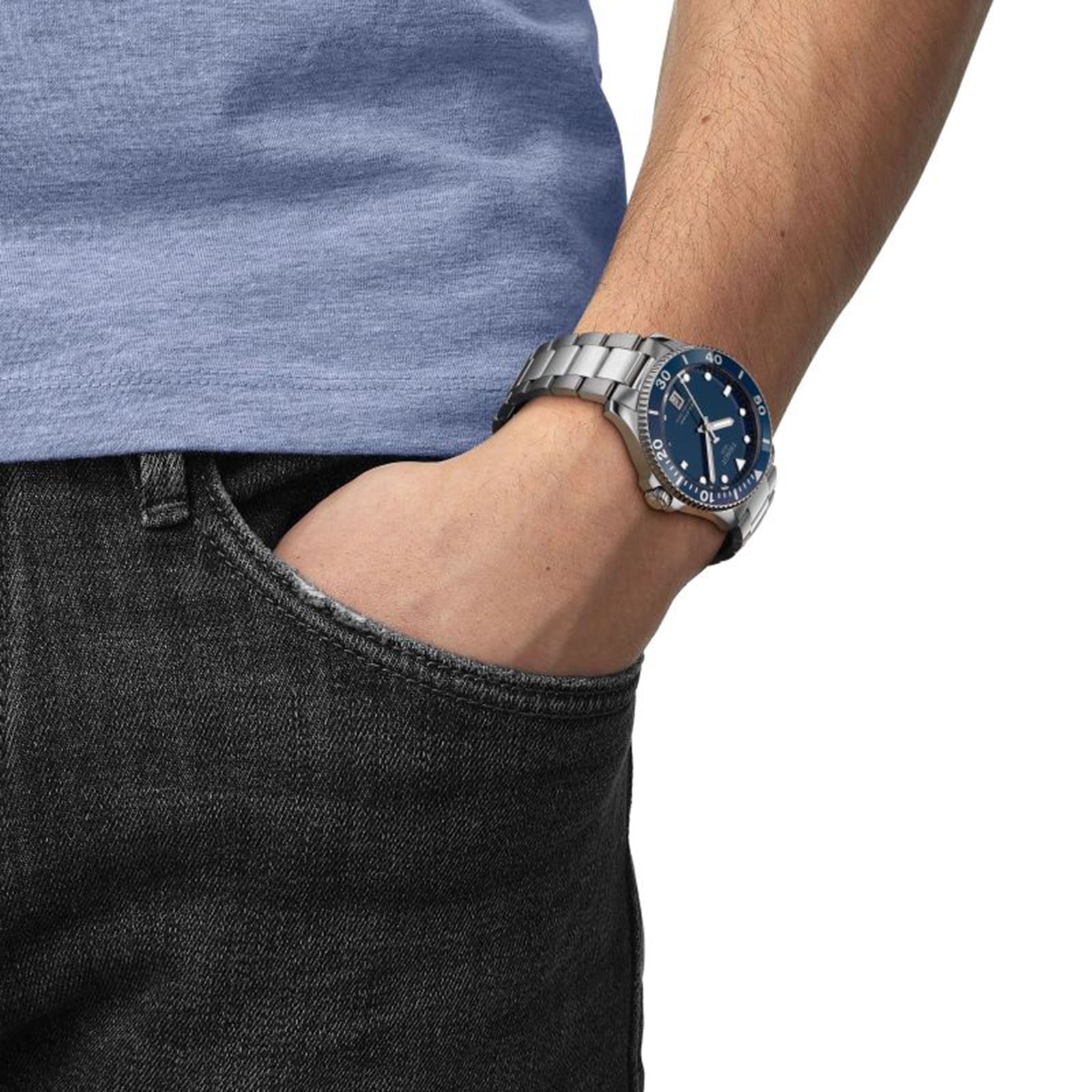 Replica Tissot Seastar 1000 40mm Mens details Blue T1204101104100