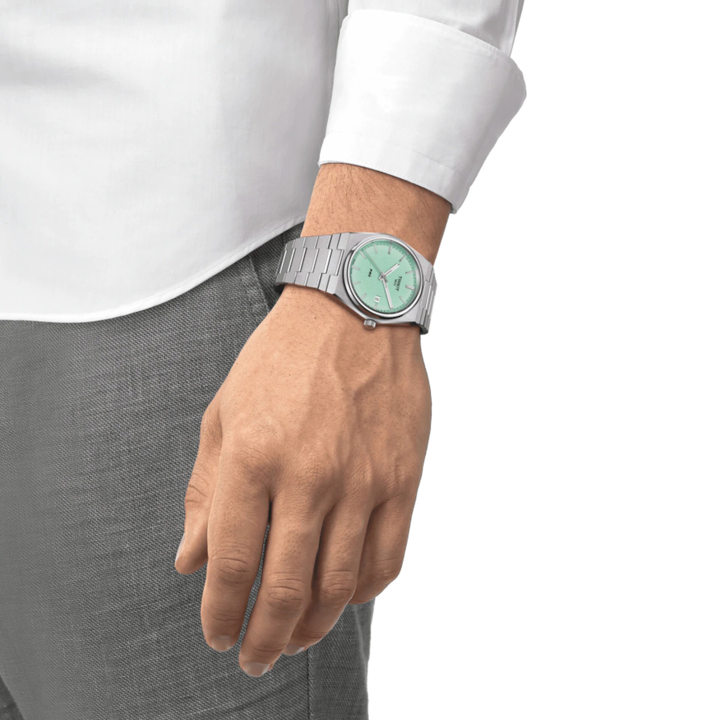 Replica Tissot T-Classic PRX 40mm Mens details Mint T1374101109101