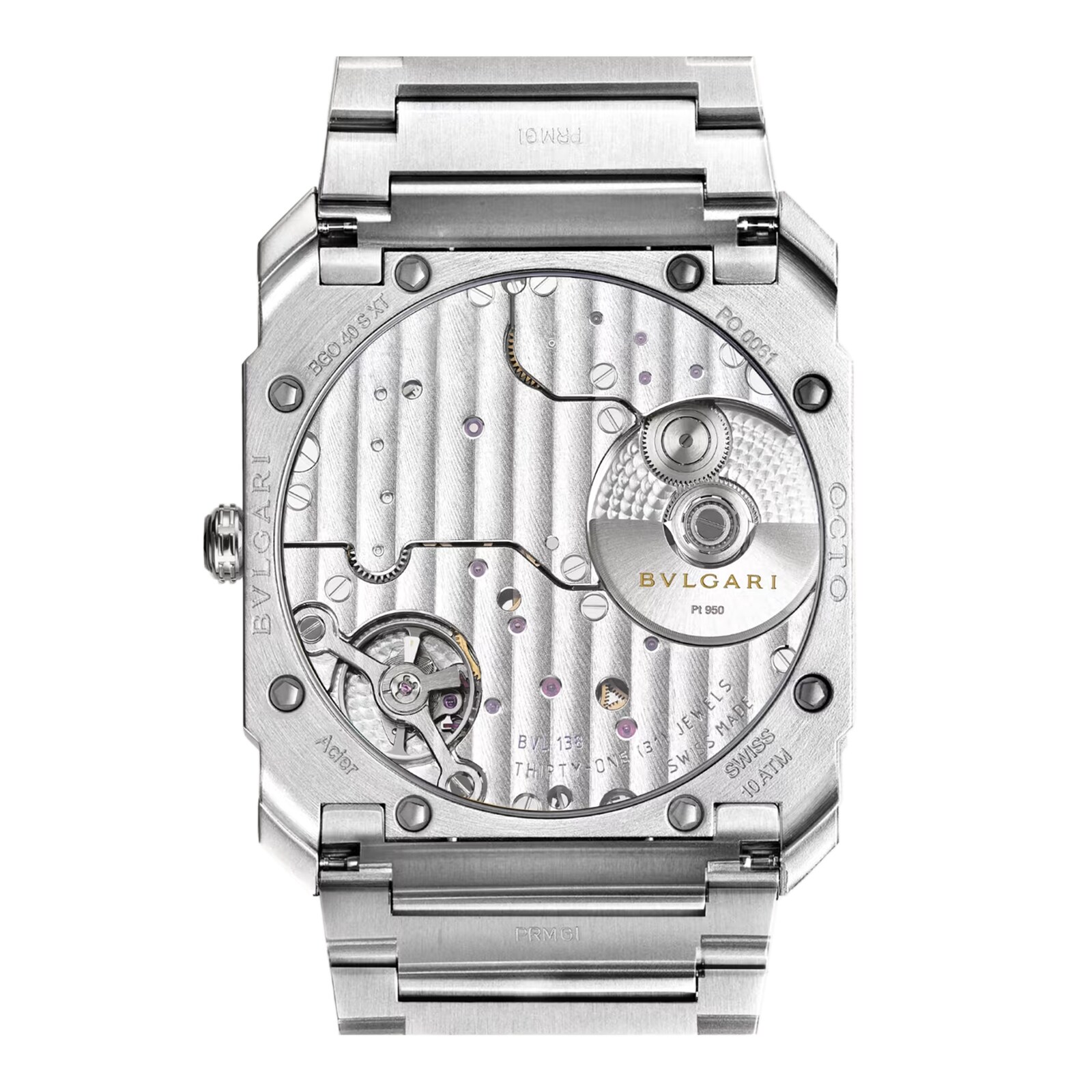 Replica BVLGARI Octo Finissimo 40mm Mens details Pink 103856