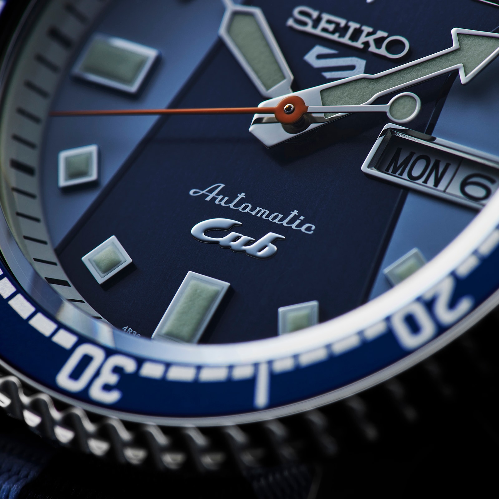 Replica Seiko 5 Sports X Honda Super Cub Limited Edition 42.5mm Mens details Blue SRPK37K1