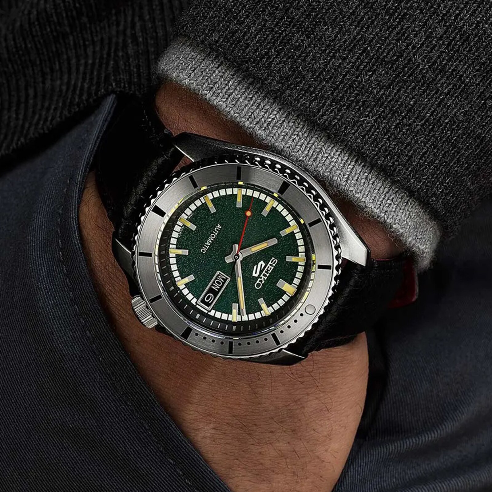 Replica Seiko 5 Sports Masked Rider 42.5mm Mens details - Limited Edition SRPJ91K1 3 Replica Seiko 5 Sports Masked Rider 42.5mm Mens details - Limited Edition SRPJ91K1