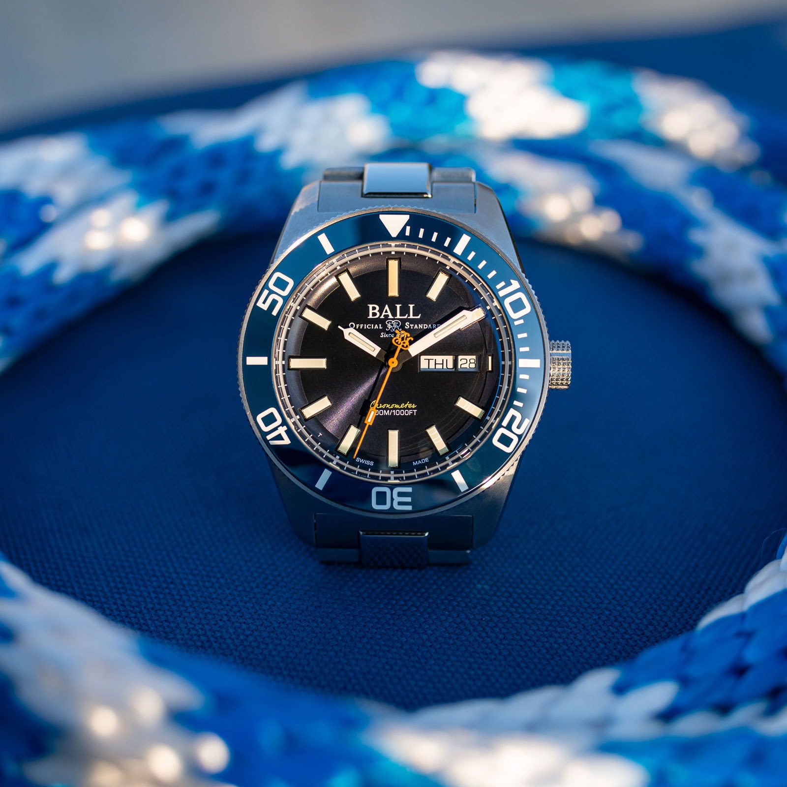 Replica BALL Engineer Master II Skindiver Heritage 42mm Mens details Blue DM3308A-S1C-BE 3 Replica BALL Engineer Master II Skindiver Heritage 42mm Mens details Blue DM3308A-S1C-BE