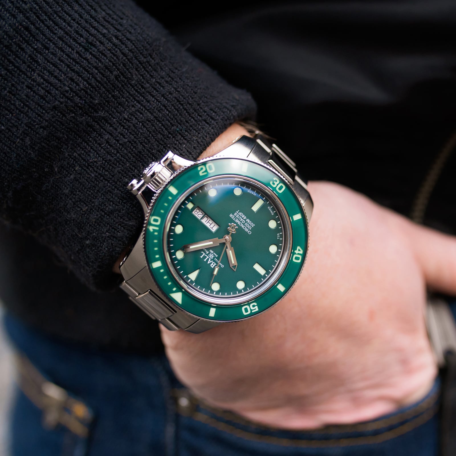 Replica BALL Engineer Hydrocarbon Original 43mm Mens details DM2218B-S2CJ-GR