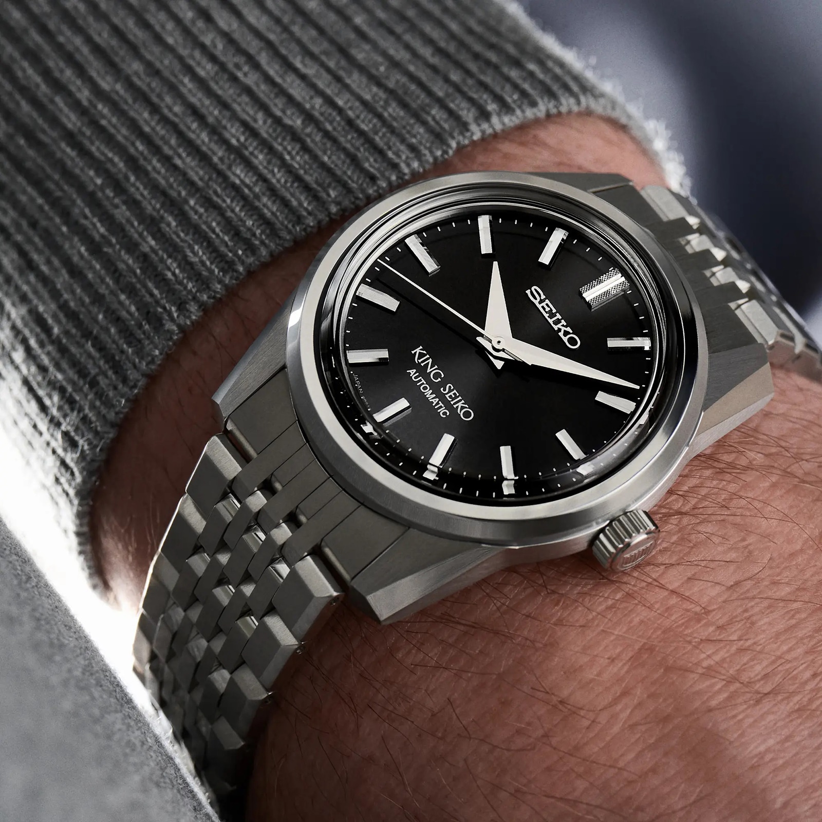 Replica Seiko King Seiko 37mm Mens details - Black SPB283J1 3 Replica Seiko King Seiko 37mm Mens details - Black SPB283J1
