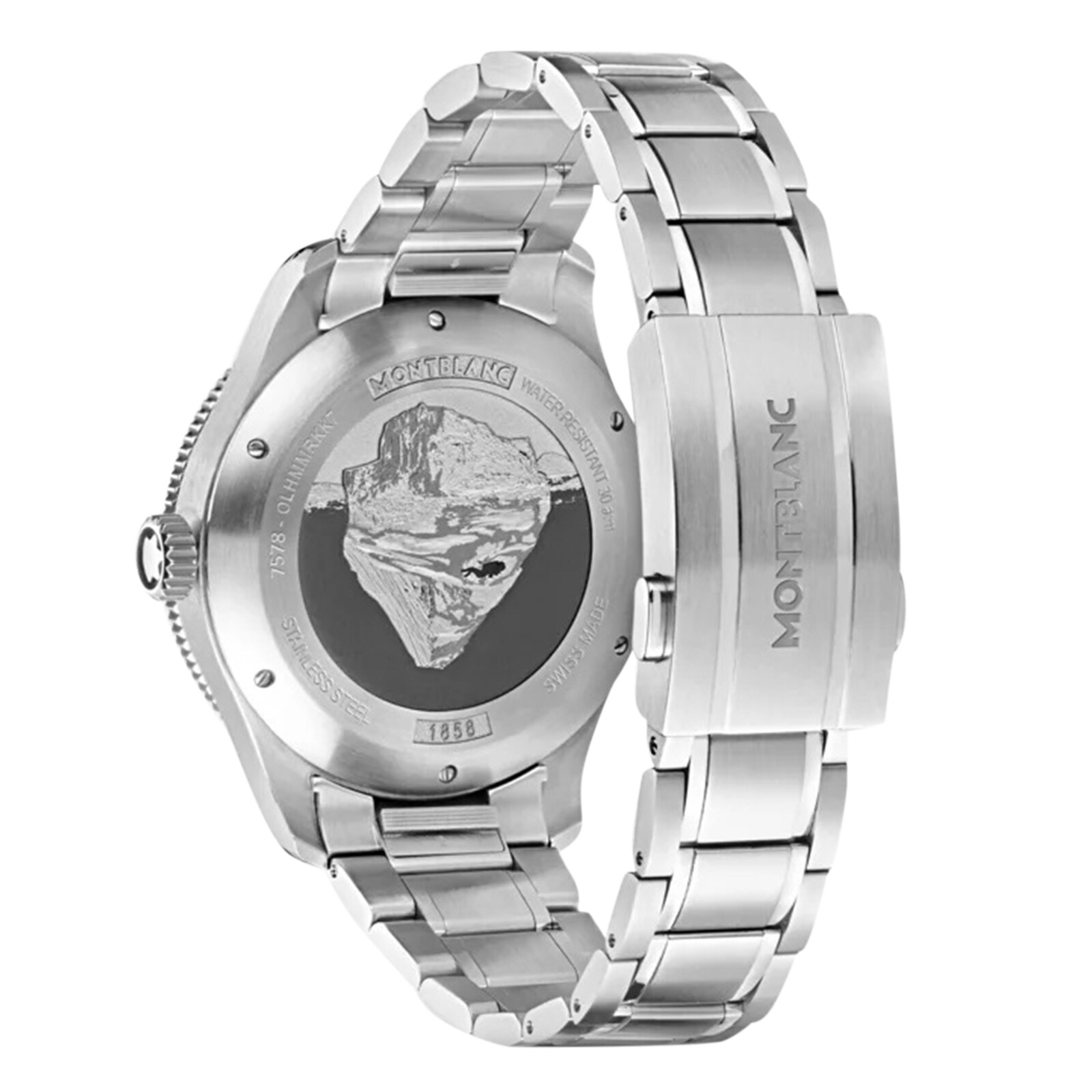 Replica Montblanc 1858 Iced Sea Automatic Date 41mm Mens details 129369