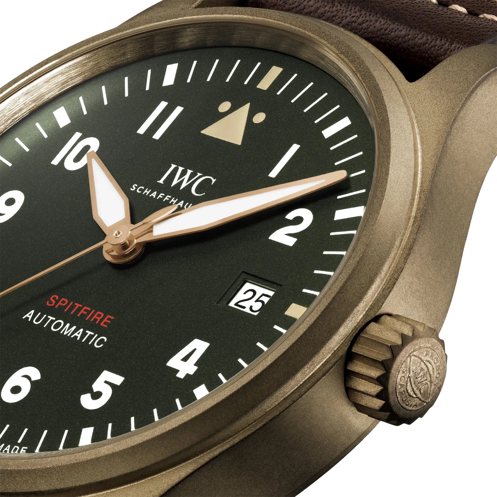 Replica IWC Pilot's Automatic Spitfire 39mm Mens details Green IW326806