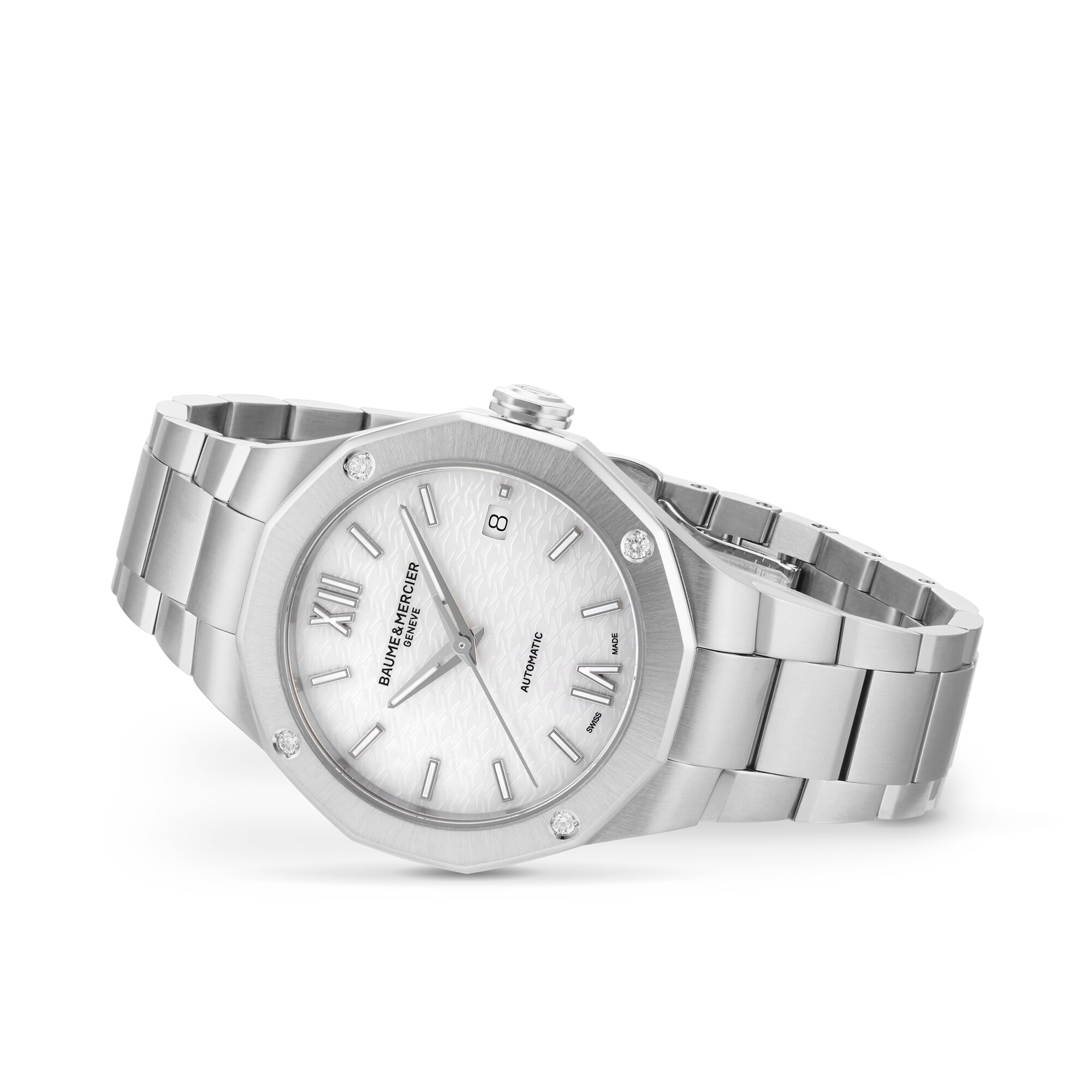 Replica Baume & Mercier Riviera 36mm Unisex details Mother Of Pearl M0A10663 3 Replica Baume & Mercier Riviera 36mm Unisex details Mother Of Pearl M0A10663
