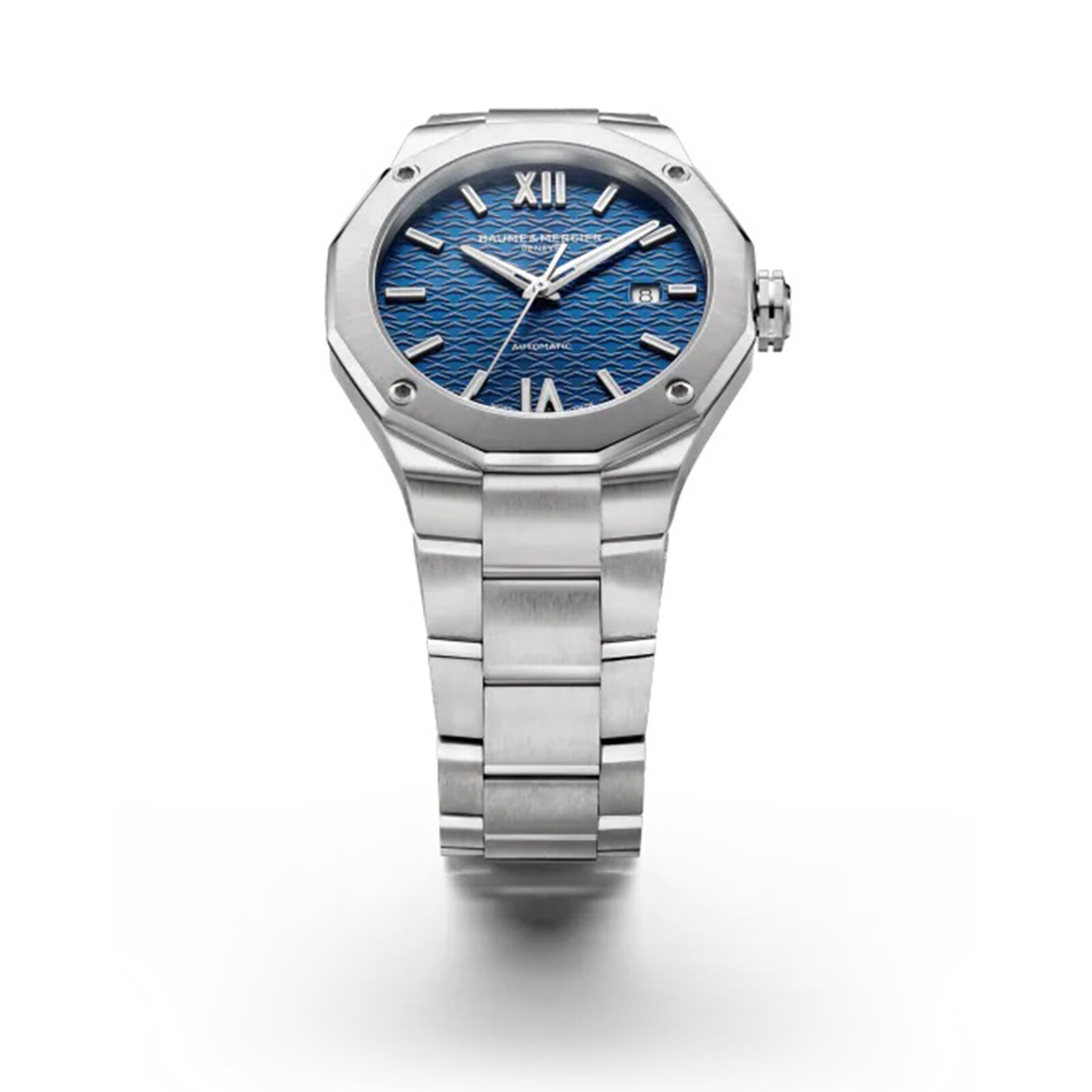 Replica Baume & Mercier Riviera 42mm Mens details Blue M0A10620