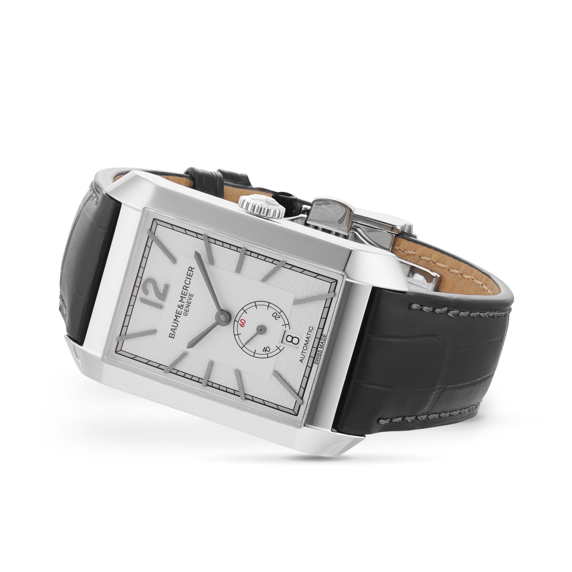 Replica Baume & Mercier Hampton Small Seconds 48mm X 31mm Mens details Silver M0A10528
