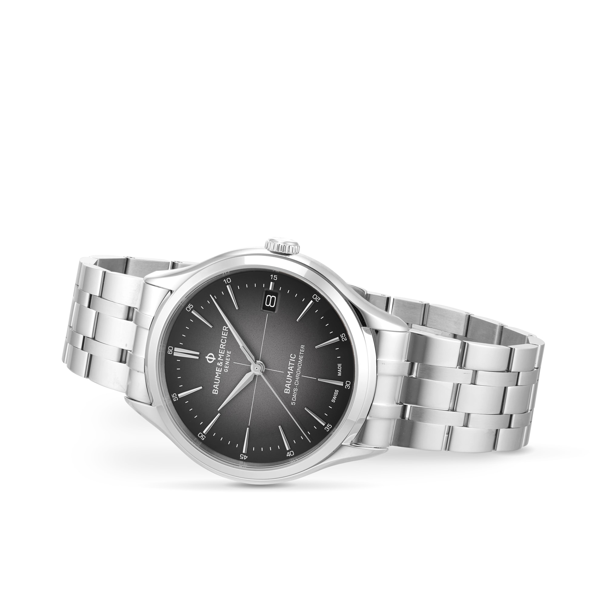 Replica Baume & Mercier Clifton COS Certified 40mm Mens details Stainless Steel M0A10551