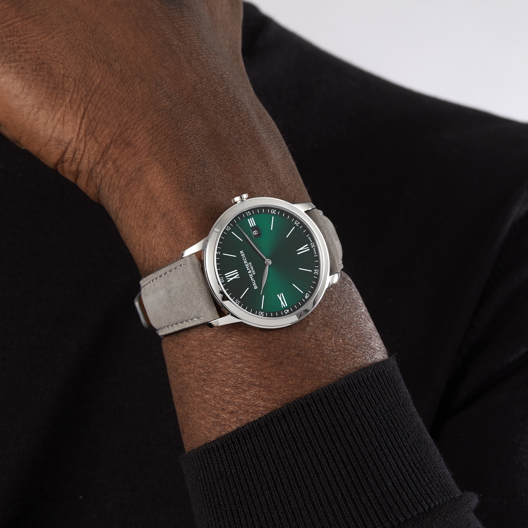 Replica Baume & Mercier Classima Quartz 42mm Mens details Green M0A10607 3 Replica Baume & Mercier Classima Quartz 42mm Mens details Green M0A10607