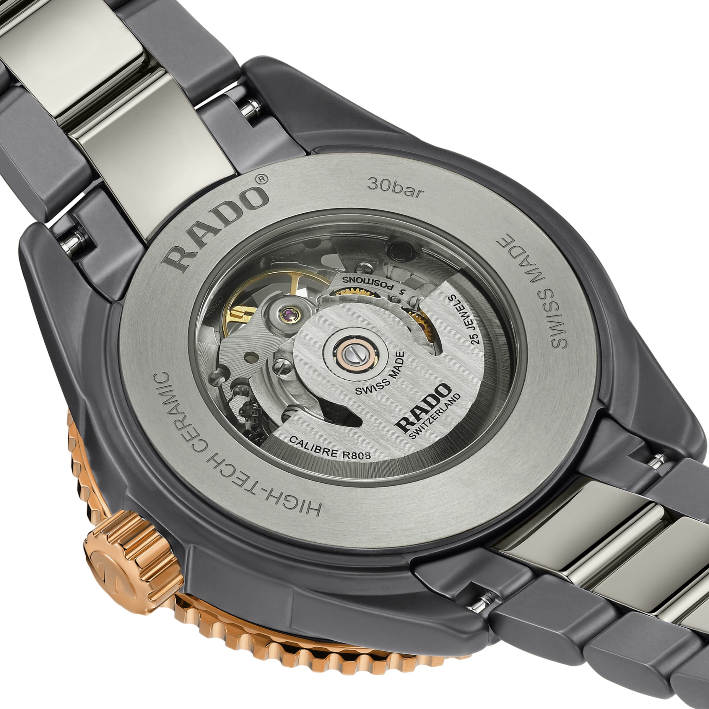 Replica Rado Captain Cook High-Tech Ceramic Skeleton 43mm Mens details R32148162