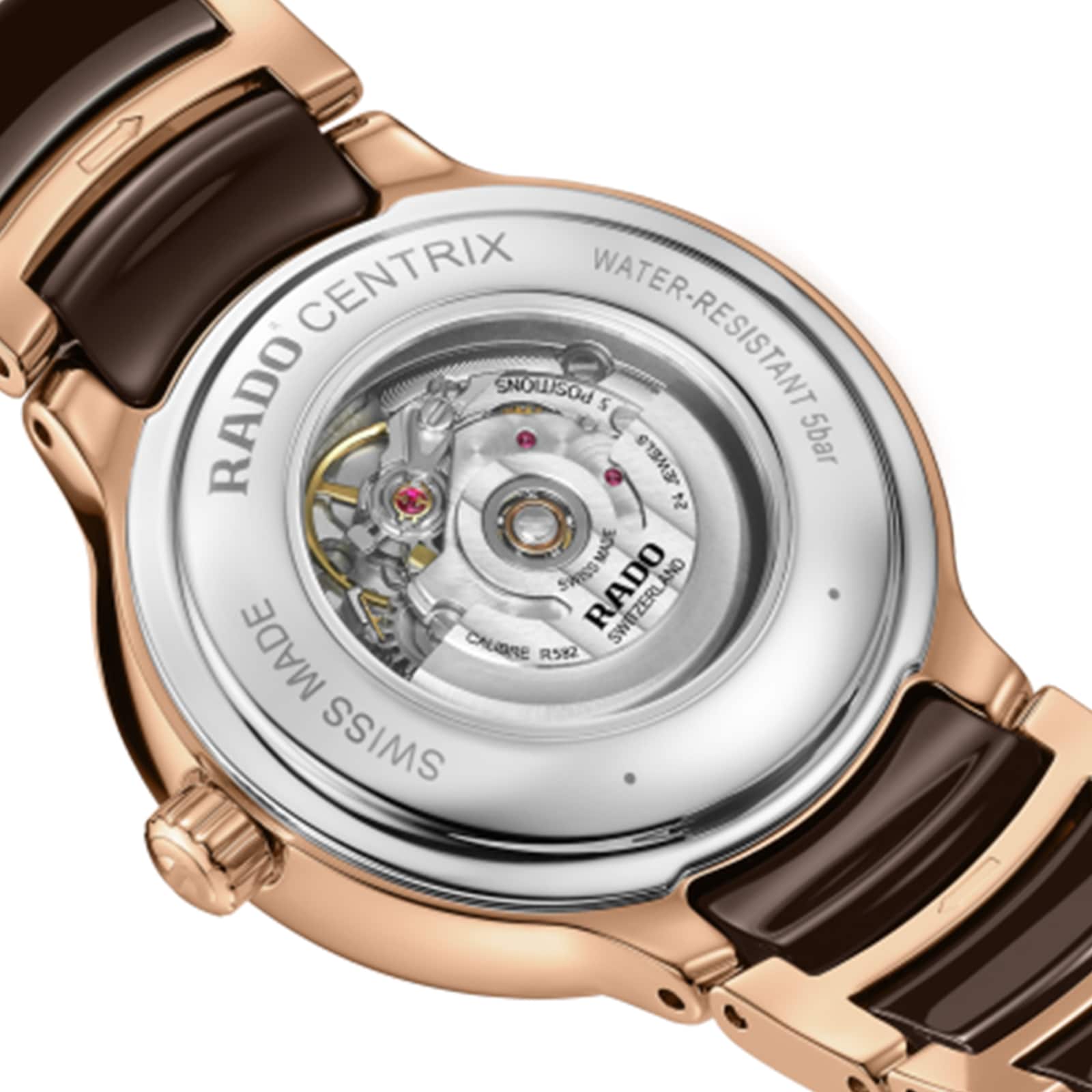 Replica Rado Centrix Automatic Diamonds 30.5mm Ladies details Brown R30019712 3 Replica Rado Centrix Automatic Diamonds 30.5mm Ladies details Brown R30019712
