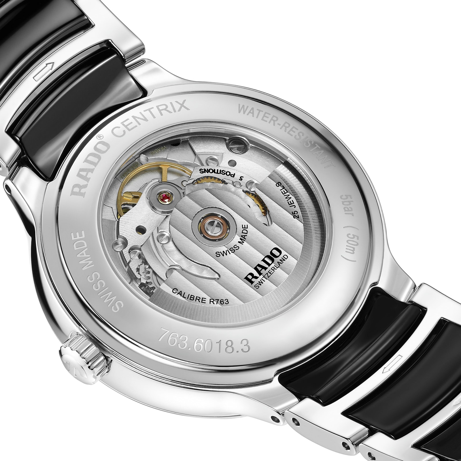 Replica Rado Centrix 39.5mm Mens details Black R30018712