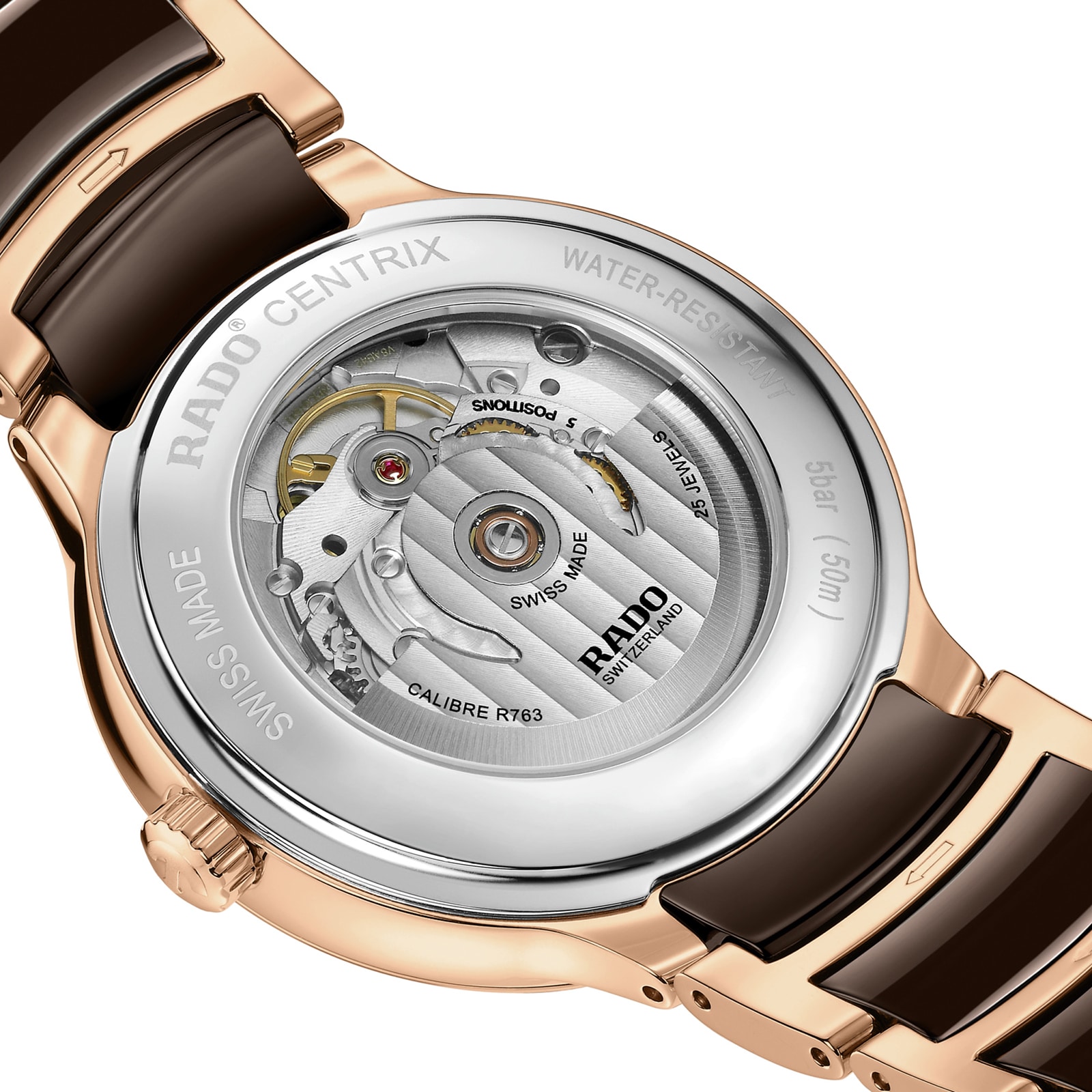 Replica Rado Centrix 39.5mm Mens details Brown R30017302 3 Replica Rado Centrix 39.5mm Mens details Brown R30017302