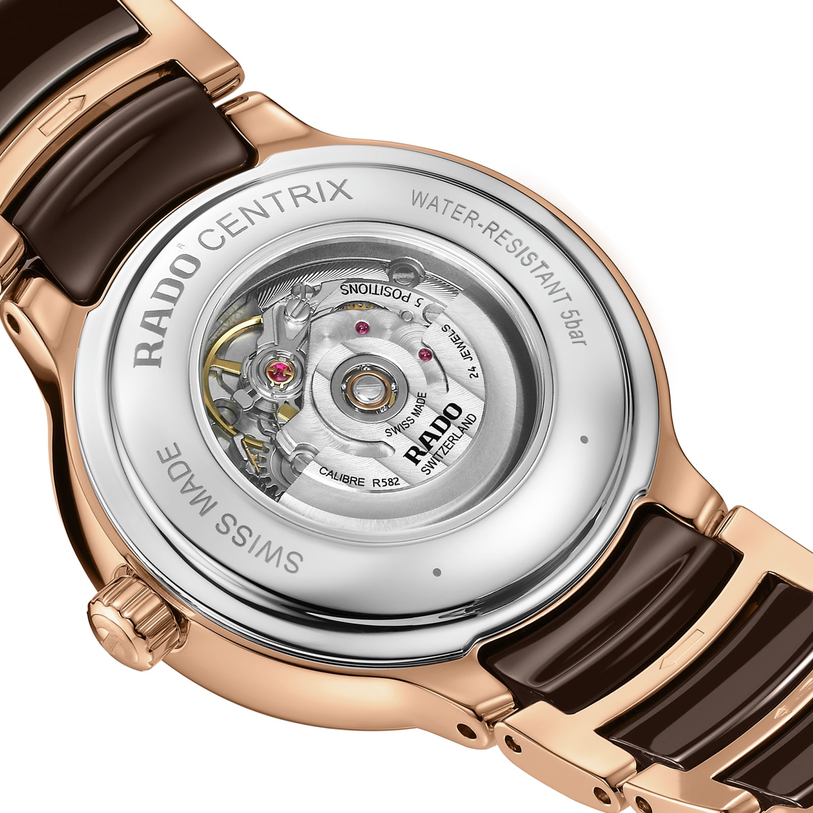 Replica Rado Centrix 30.5mm Unisex details Brown R30019732 3 Replica Rado Centrix 30.5mm Unisex details Brown R30019732