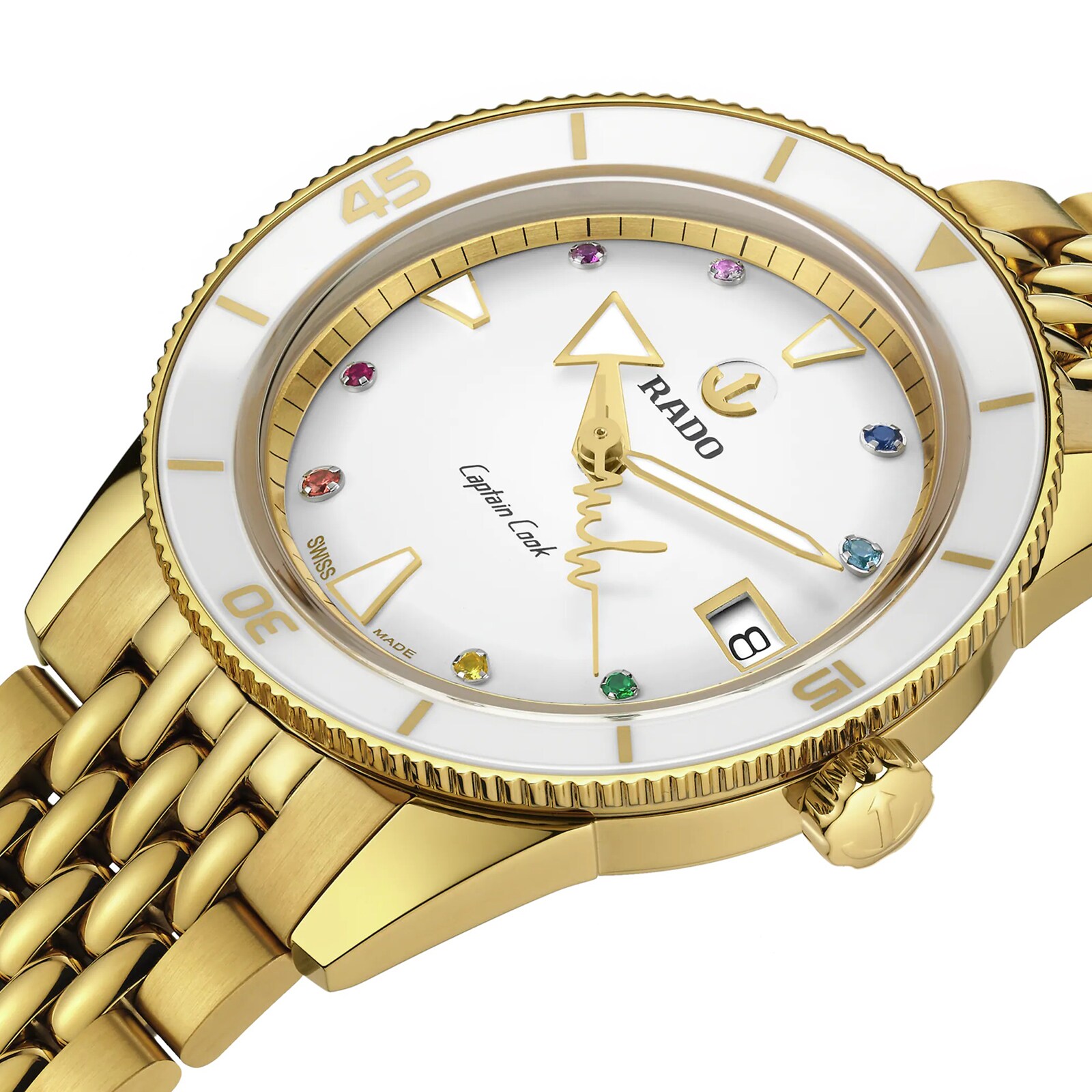 Replica Rado Captain Cook X Marina Hoermanseder Heartbeat 37mm Ladies details R32117708 3 Replica Rado Captain Cook X Marina Hoermanseder Heartbeat 37mm Ladies details R32117708